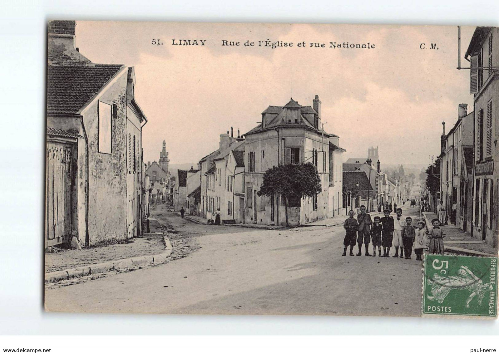LIMAY : Rue De L'Eglise Et Rue Nationale - Très Bon état - Limay