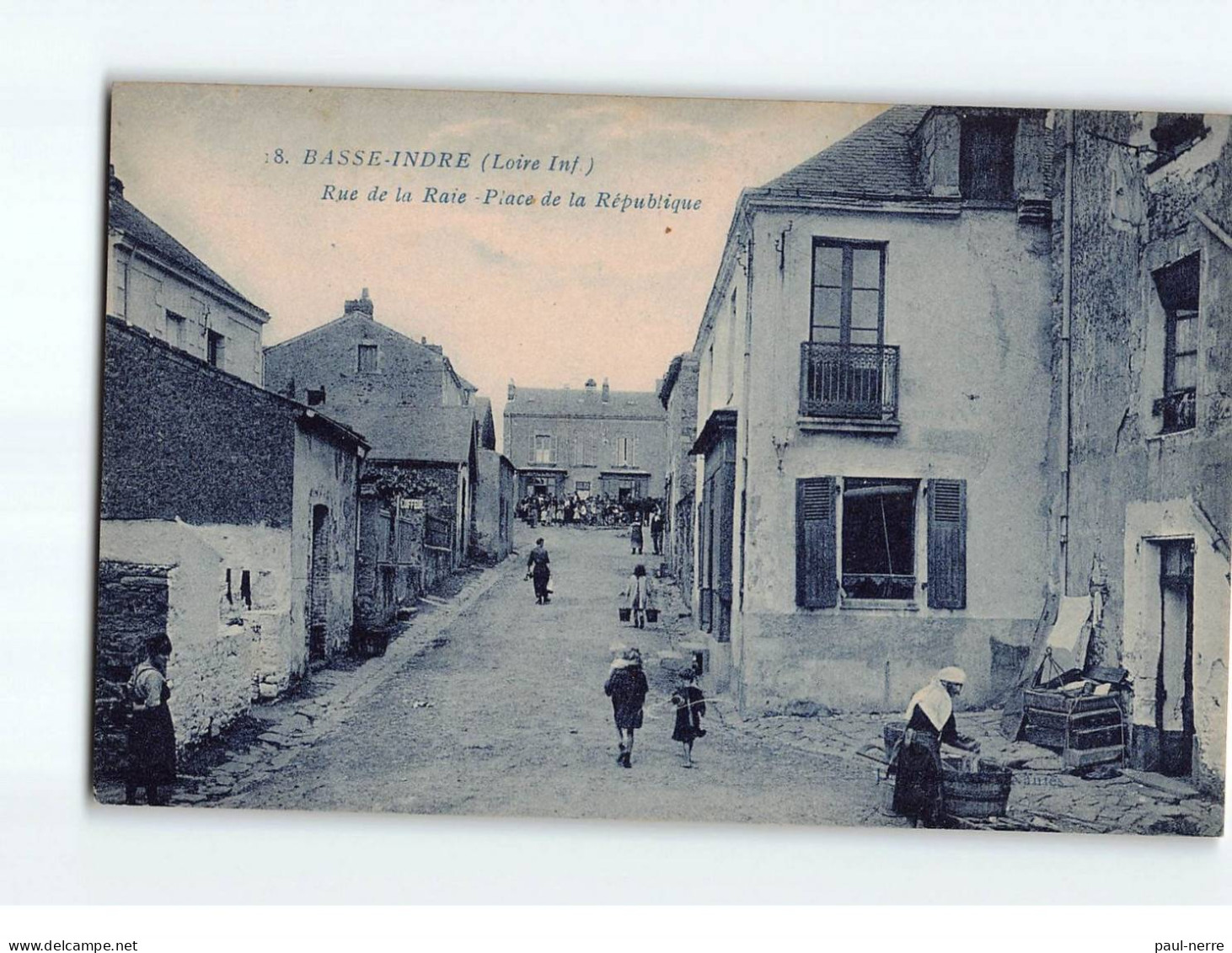 BASSE INDRE : Rue De La Raie, Place De La République - Très Bon état - Basse-Indre