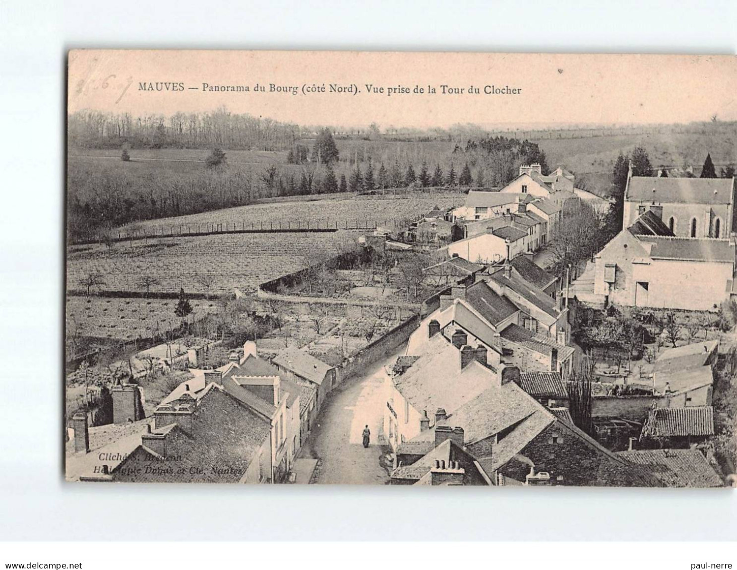 MAUVES : Vue Prise De La Tour Du Clocher - Très Bon état - Mauves-sur-Loire