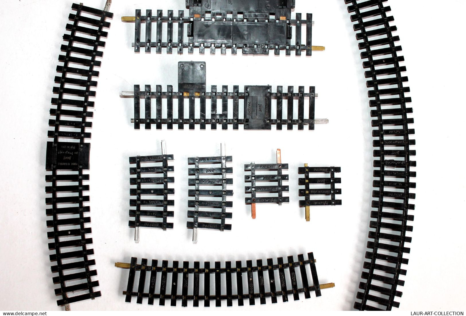 JOUEF HO 9 RAIL 2 COUPURE, 1 DECROCHAGE, 1 DROIT, 4 COURBE N°470 R=325mm R=385mm, MODELISME FERROVIAIRE TRAIN (2105.259) - Binari