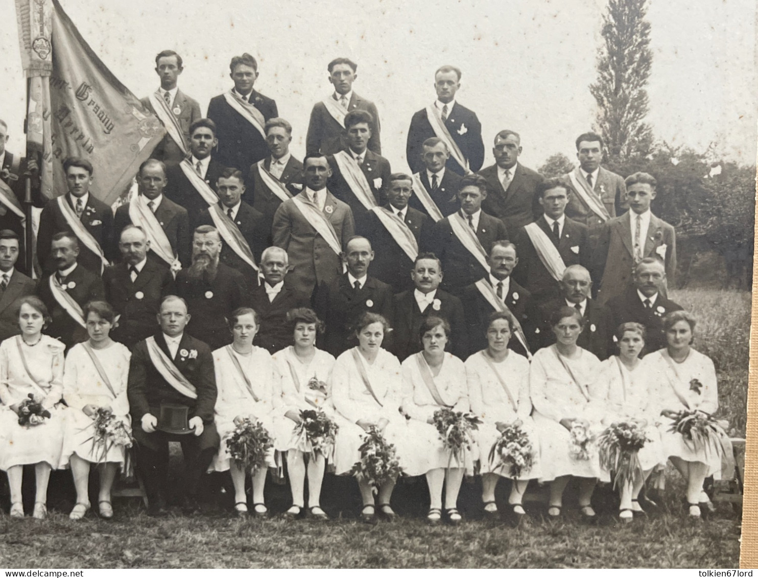 BRETTEN BAUERBACH Männer Gesangverein Erinnerung Stiftungsfest 1930 Ehrenjungfrauen - Bretten