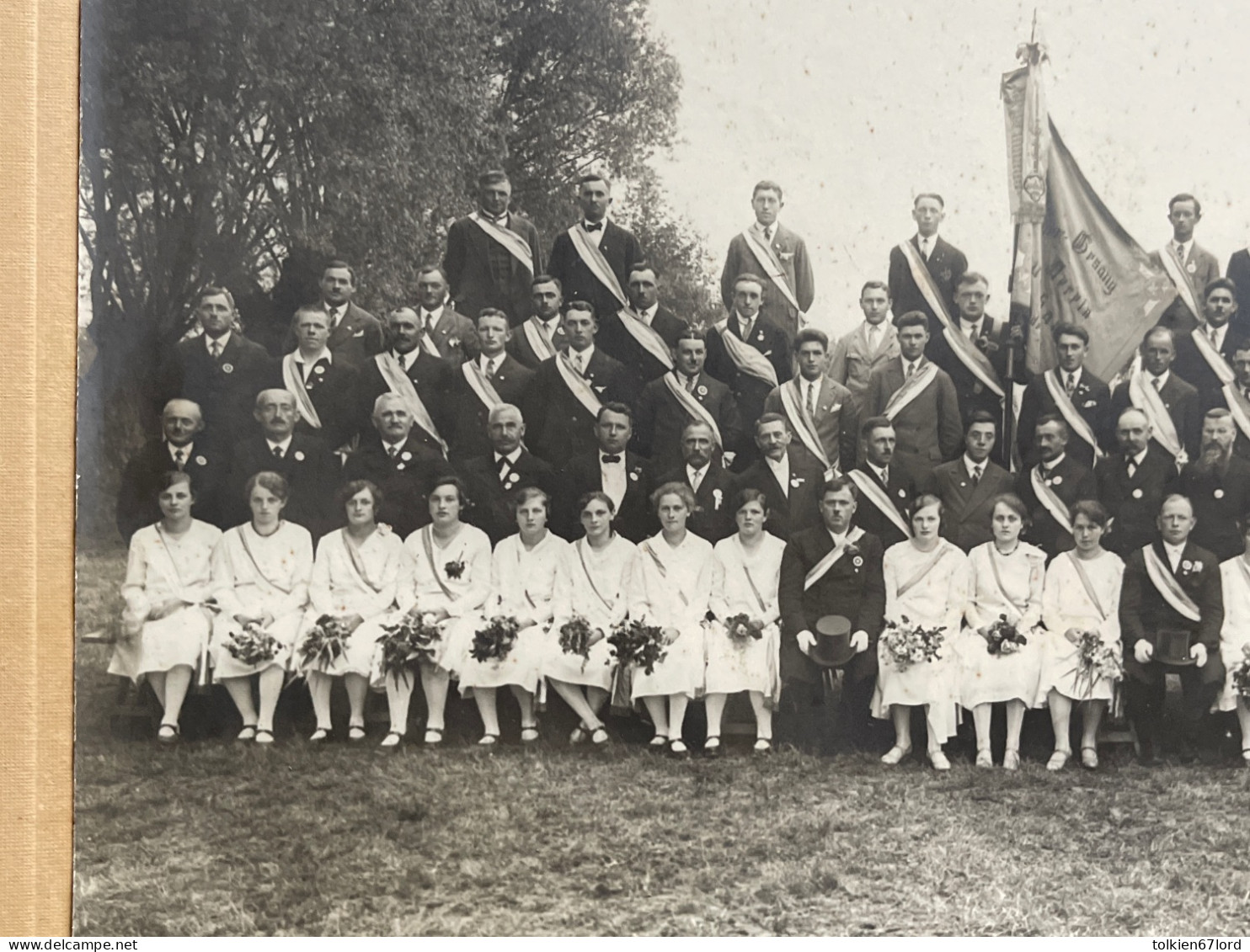 BRETTEN BAUERBACH Männer Gesangverein Erinnerung Stiftungsfest 1930 Ehrenjungfrauen - Bretten