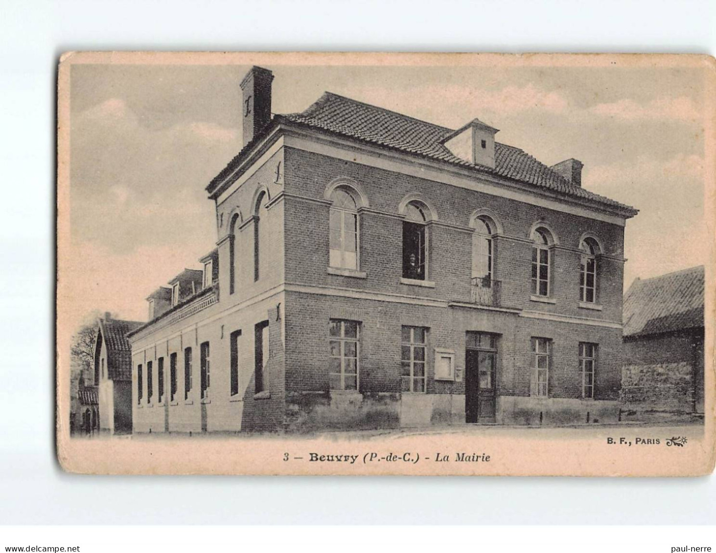 BEUVRY : La Mairie - état ( Partiellement Décollée ) - Beuvry