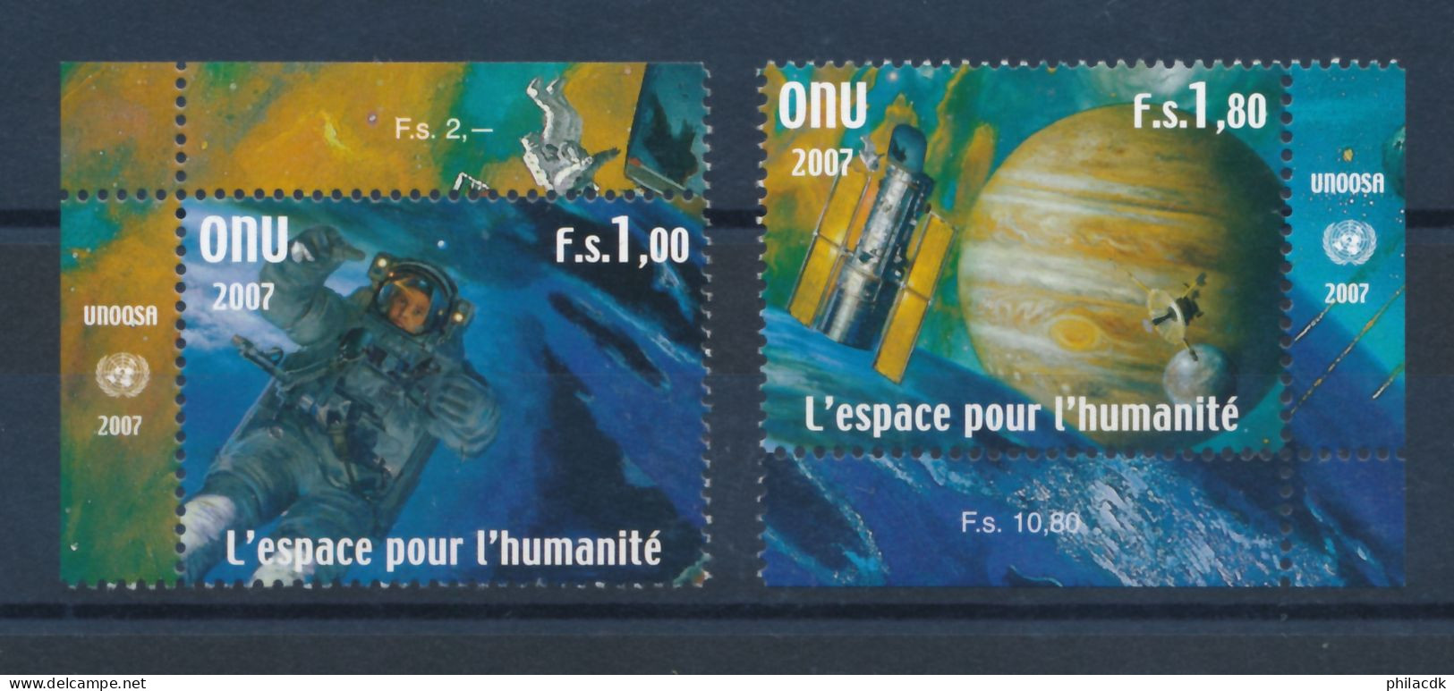 NATIONS UNIES GENEVE - N° 595/96 NEUFS** SANS CHARNIERE - 2007 - Unused Stamps