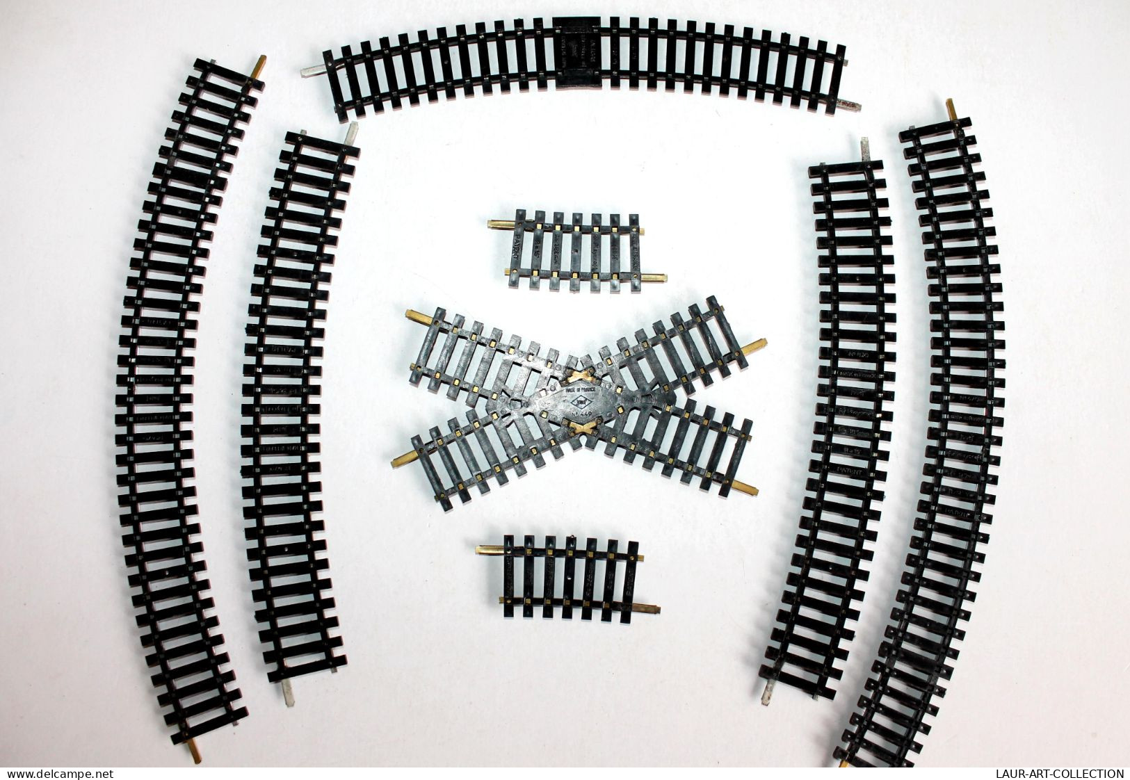 JOUEF HO 8 RAIL 1 COUPURE 1 CROISEMENT N449 6 COURBE N°470 R=325mm N°870 R=385mm, MODELISME FERROVIAIRE TRAIN (2105.260) - Rails