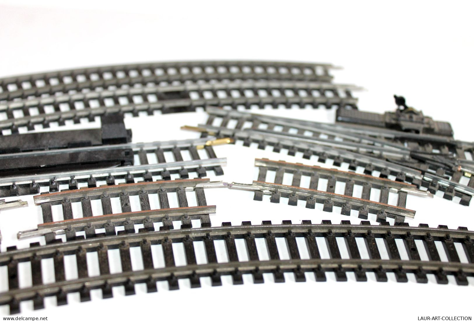 JOUEF HO 8 RAIL: 1 DECROCHAGE 1 AIGUILLAGE MANUEL 1 COUPURE 5 COURBE R=325 R=385, MODELISME FERROVIAIRE TRAIN (2105.262) - Gleise