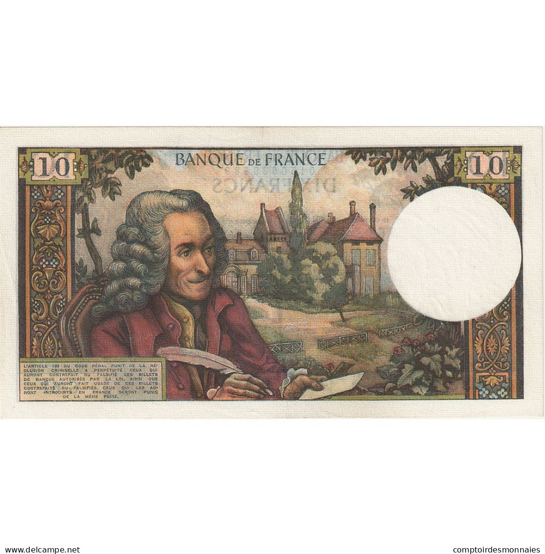 France, 10 Francs, Voltaire, 1963, G.61, NEUF, Fayette:62.6, KM:147a - 10 F 1963-1973 ''Voltaire''