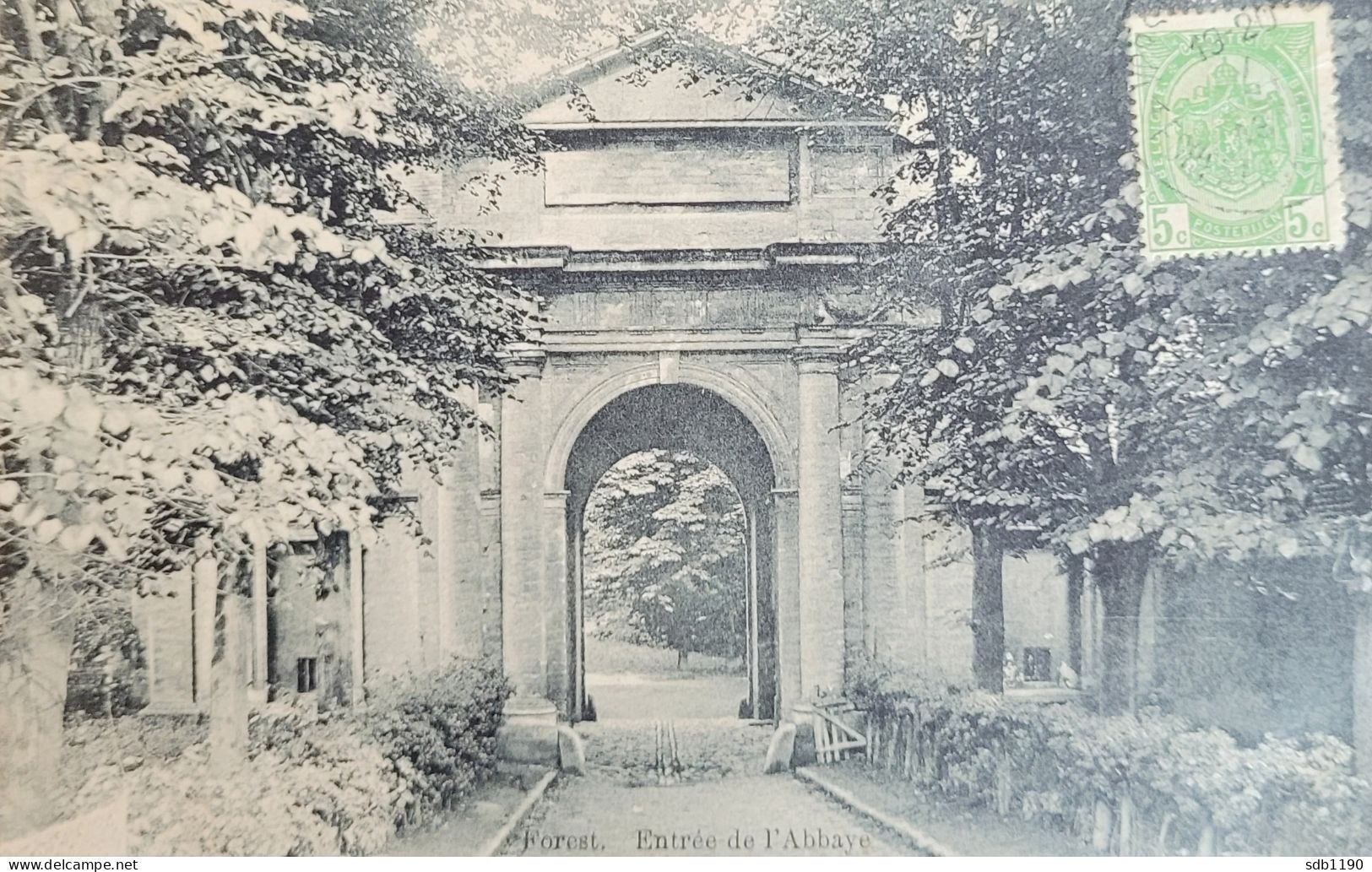 Forest - Entrée De L''Abbaye, Circulée 1914 - Vorst - Forest