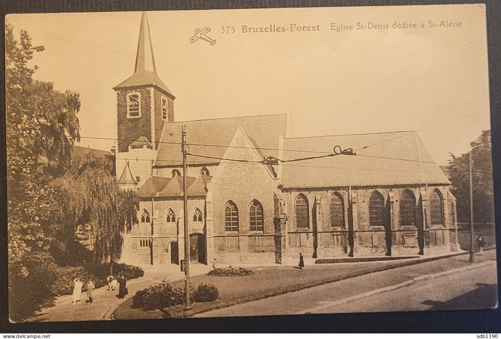 Bruxelles-Forest - Eglise St-Denis Dédiée à St-Alène (Clichés Ed. H. Van Acker, Uccle, N. 375), Non Circulée - Forest - Vorst