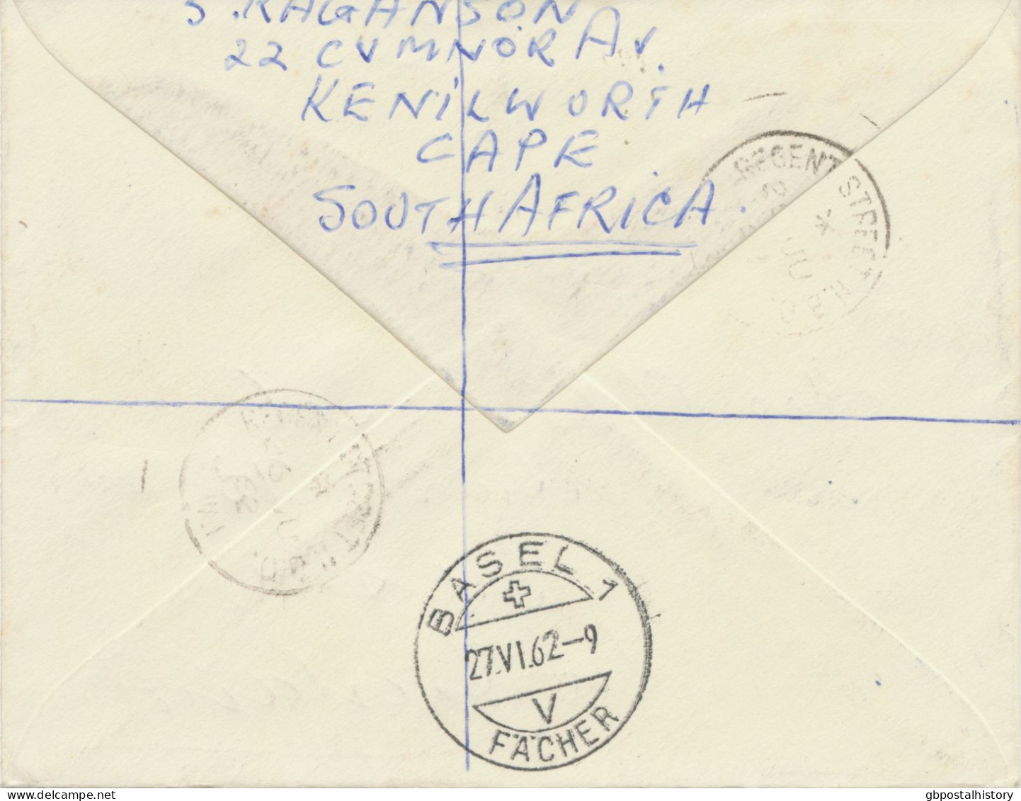 GB 1962, QEII Wilding 1sh (2x) Rare Multiple Postage On Registered Air Mail Cover With R-Label „London, S.W.88“ To BASEL - Postwaardestukken