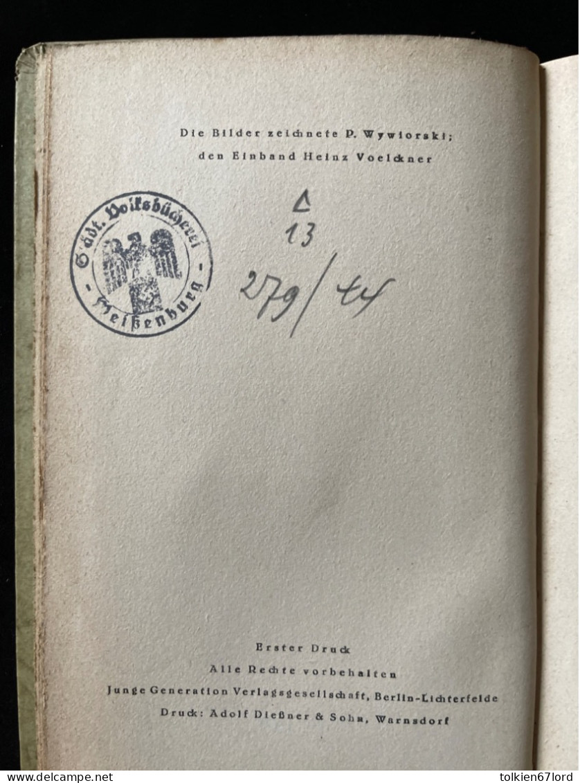 WISSEMBOURG WEISSENBURG 67 Bas-Rhin Erich Langenbucher 2WW Volksbucherei 1940 1945 - 5. Zeit Der Weltkriege