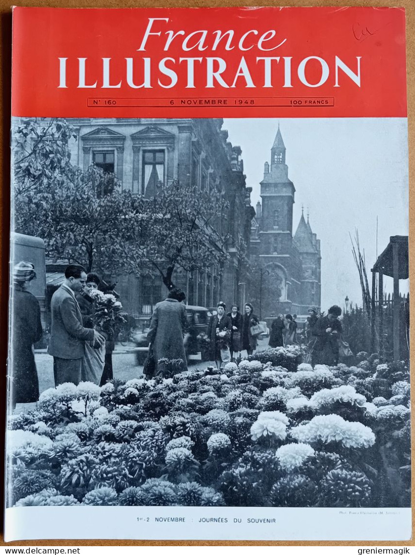 France Illustration N°160 06/11/1948 Indochine/Maroc/Football Arsenal-Racing Paris/La Bohème/Marseille/Pub Renault 4CV - Algemene Informatie