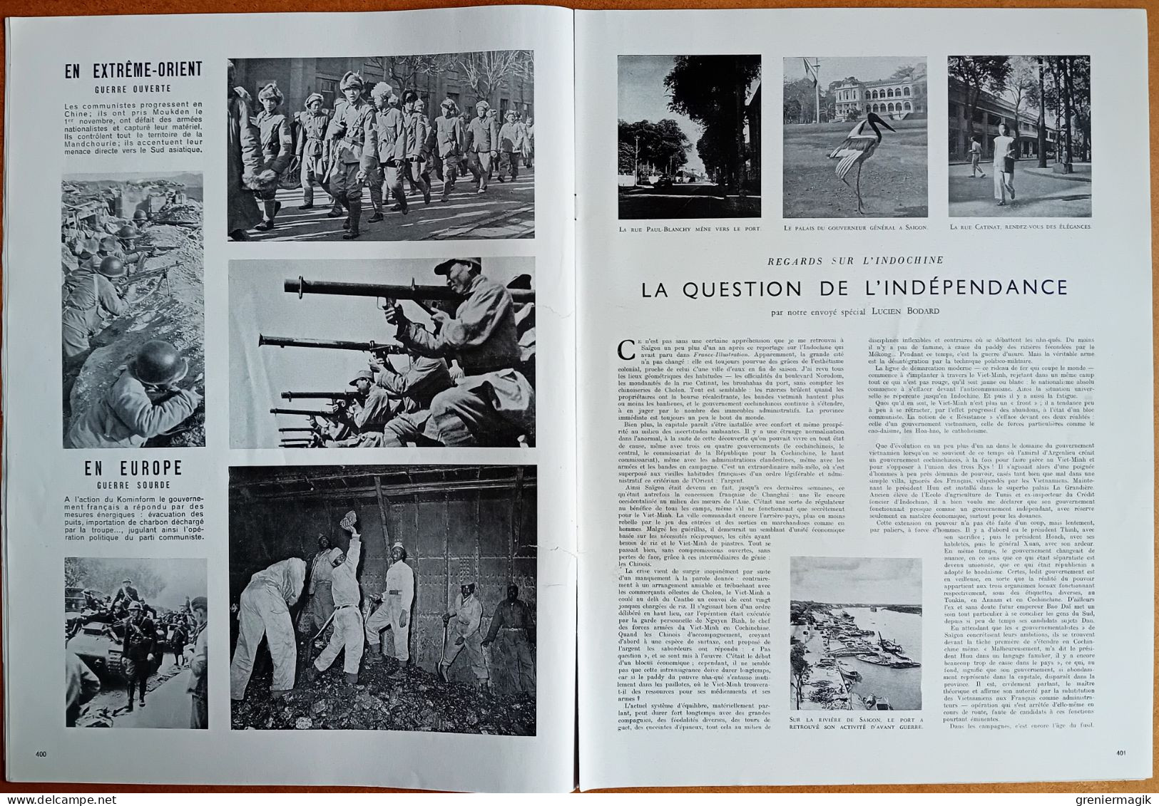 France Illustration N°160 06/11/1948 Indochine/Maroc/Football Arsenal-Racing Paris/La Bohème/Marseille/Pub Renault 4CV - Algemene Informatie