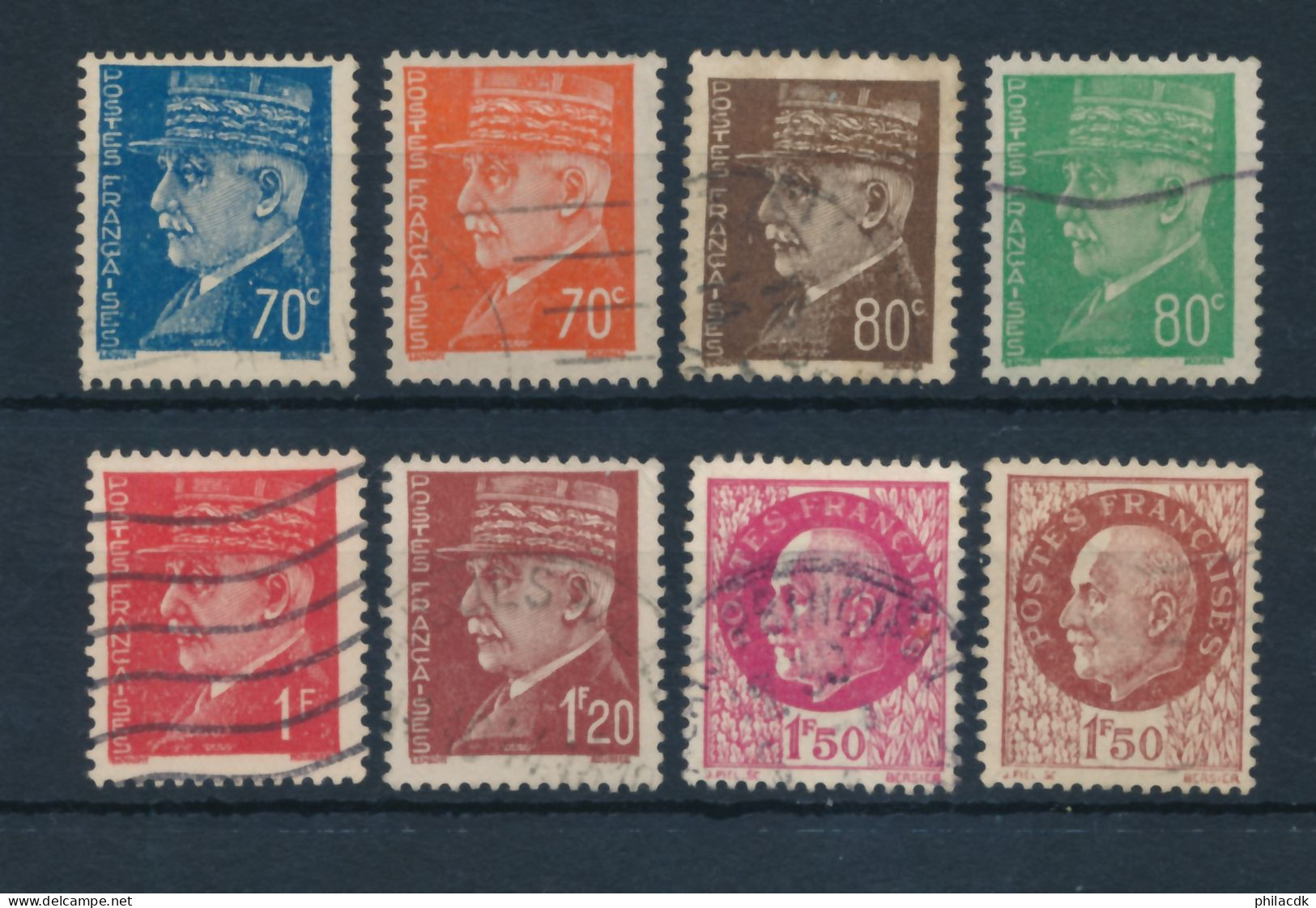 FRANCE - N° 510/17 OBLITERES - 1941/42 - Used Stamps