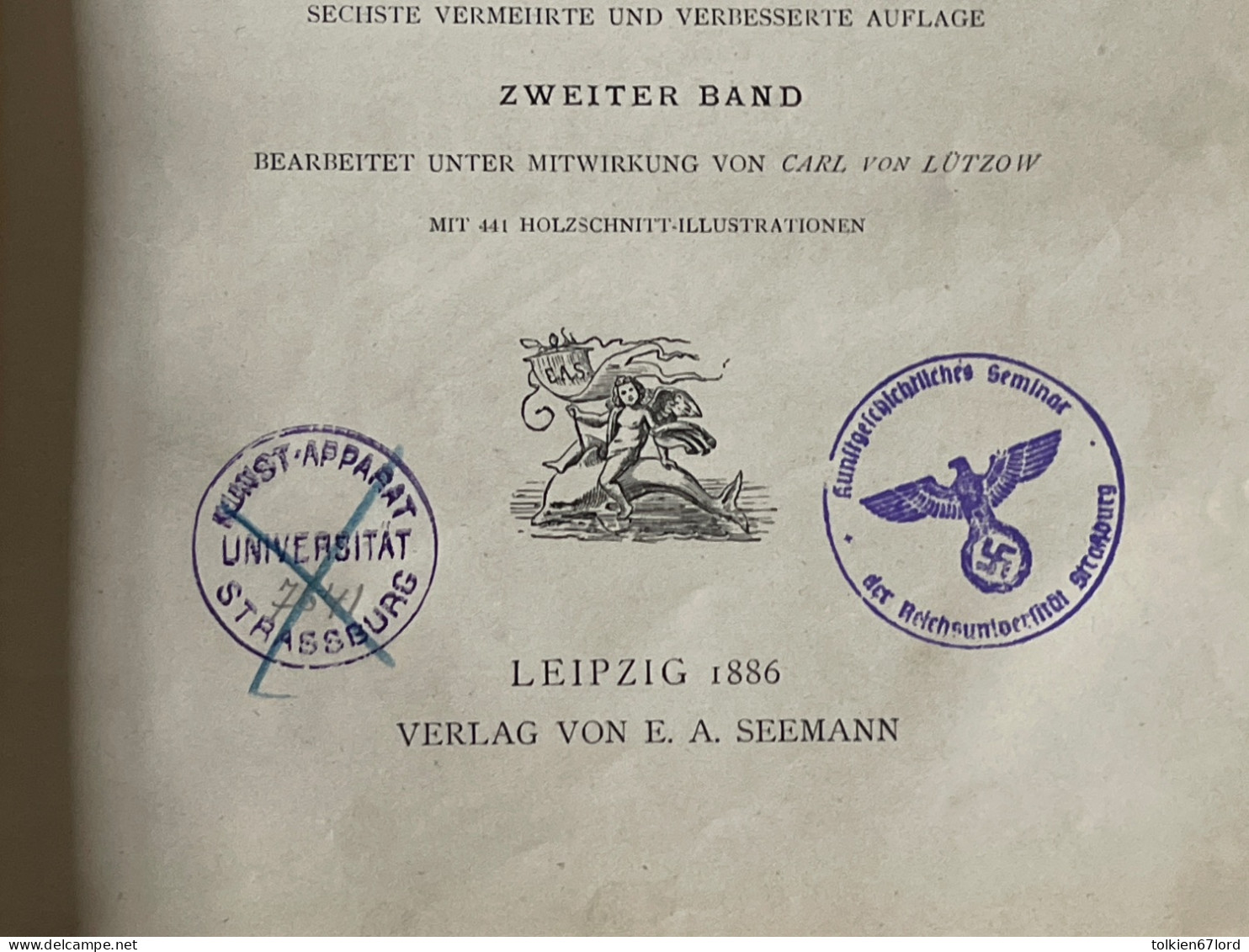 REICHSUNIVERSITÄT STRASSBURG STRASBOURG 67 Bas-Rhin Elsass Alsace Université Lübke Kunstgeschichtliches Architecture - Kunstführer