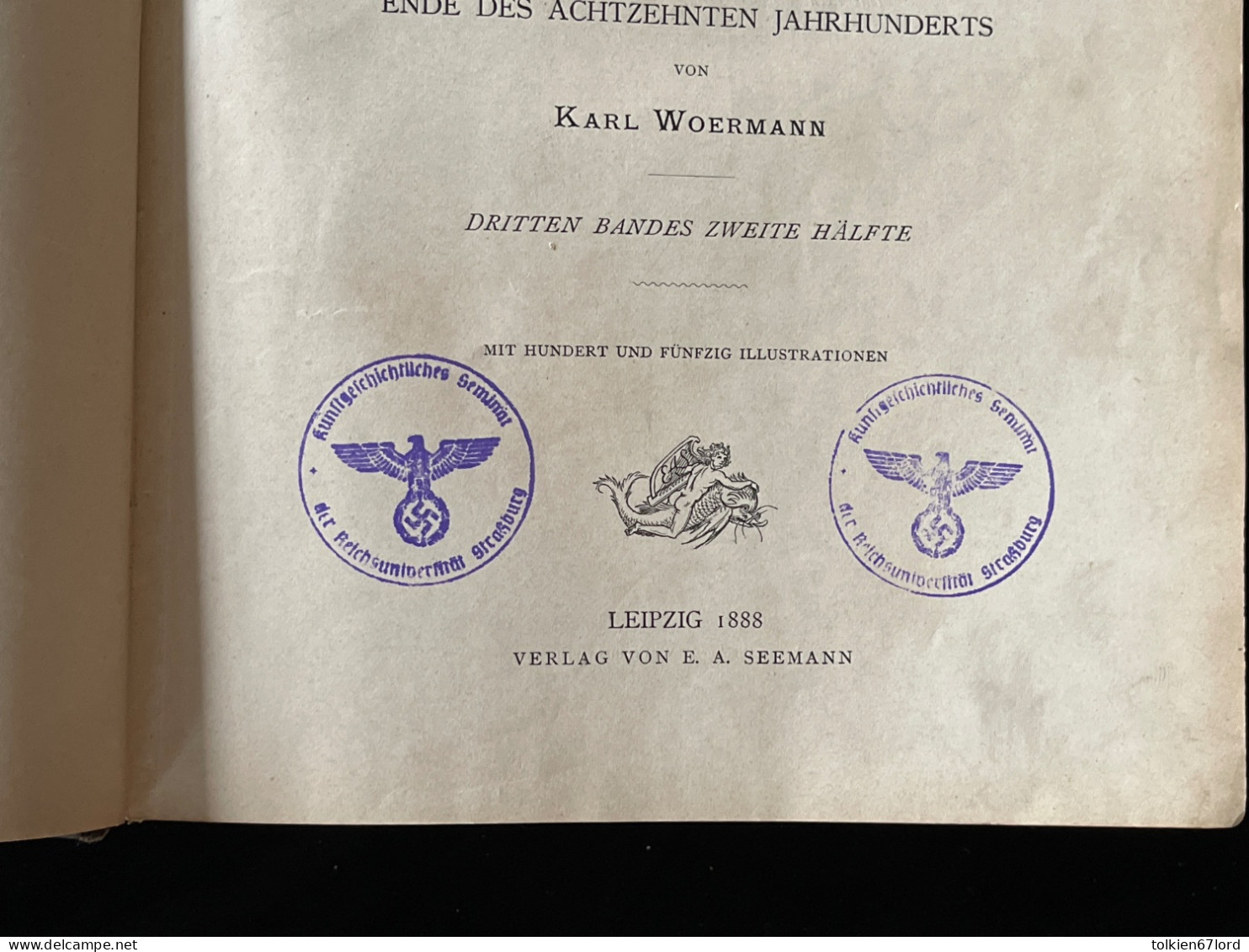 REICHSUNIVERSITÄT STRASSBURG Strasbourg 67 Bas-Rhin Alsace Elsass Malerei Peinture Kunst Art Université 1888 - Malerei & Skulptur