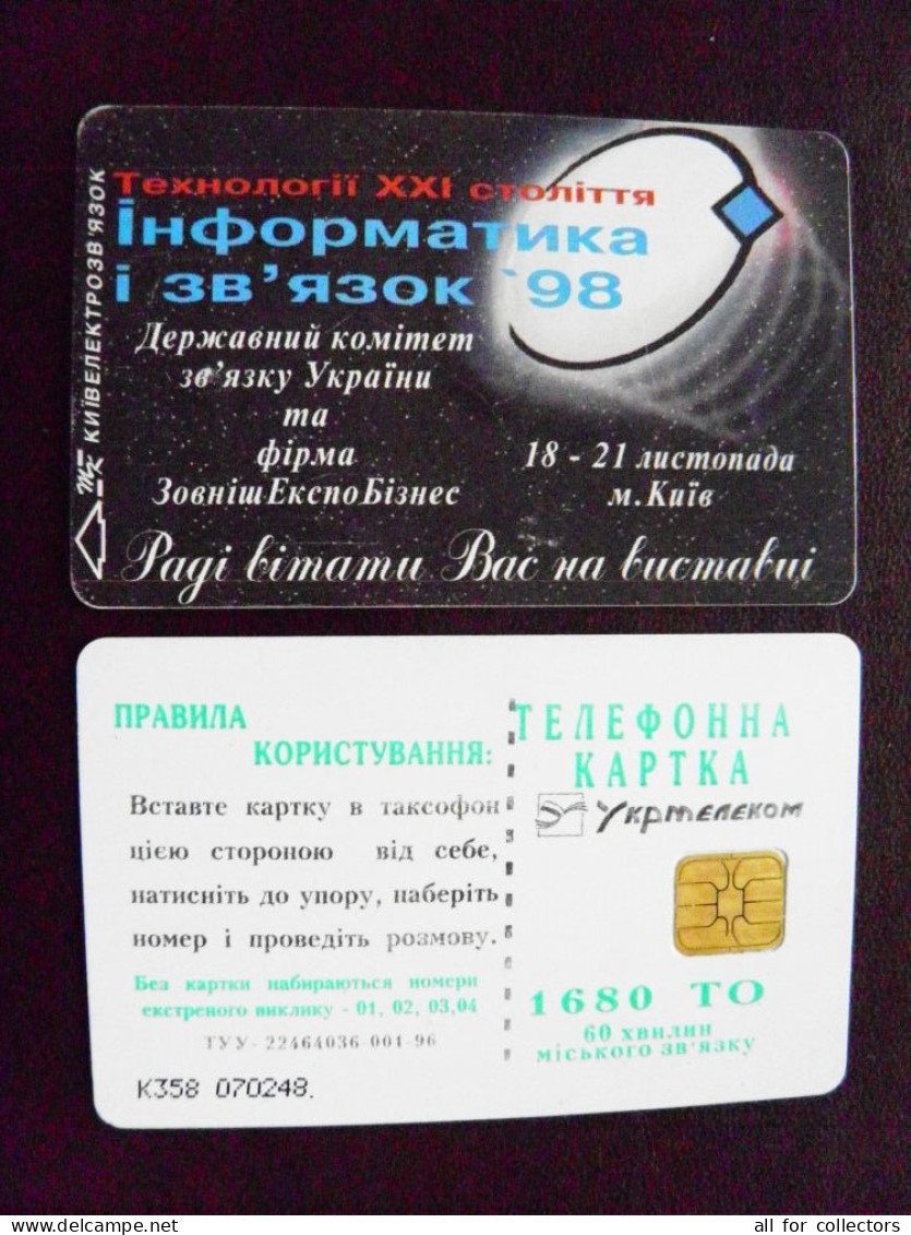 Phonecard Chip Advertising Informatic And Communication '98 K358 1680 Units UKRAINE - Ucrania