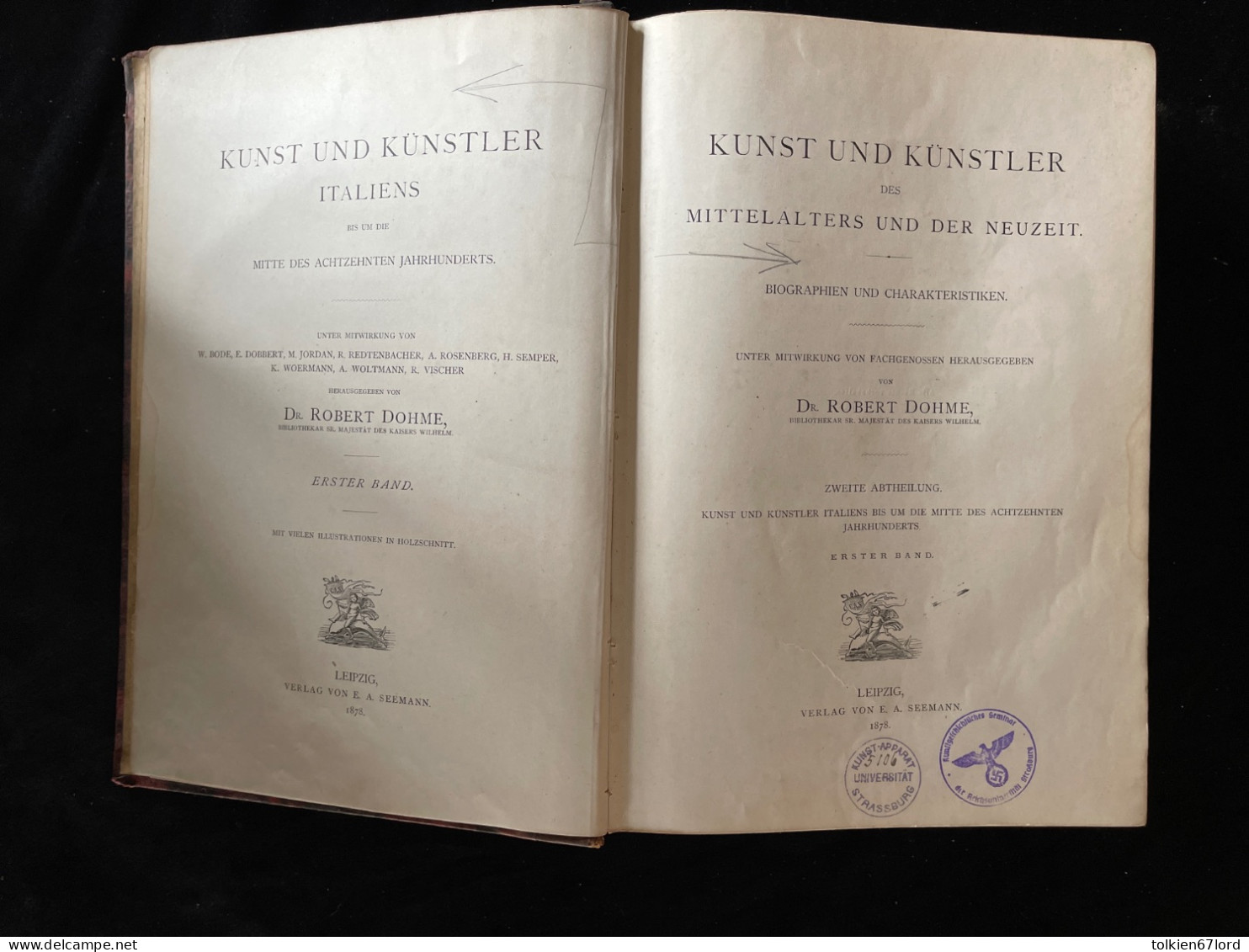 REICHSUNIVERSITÄT STRASSBURG STRASBOURG 67 Bas-Rhin Elsass Alsace Université Étudiant Kunstgeschichtliches Art - Kunstführer