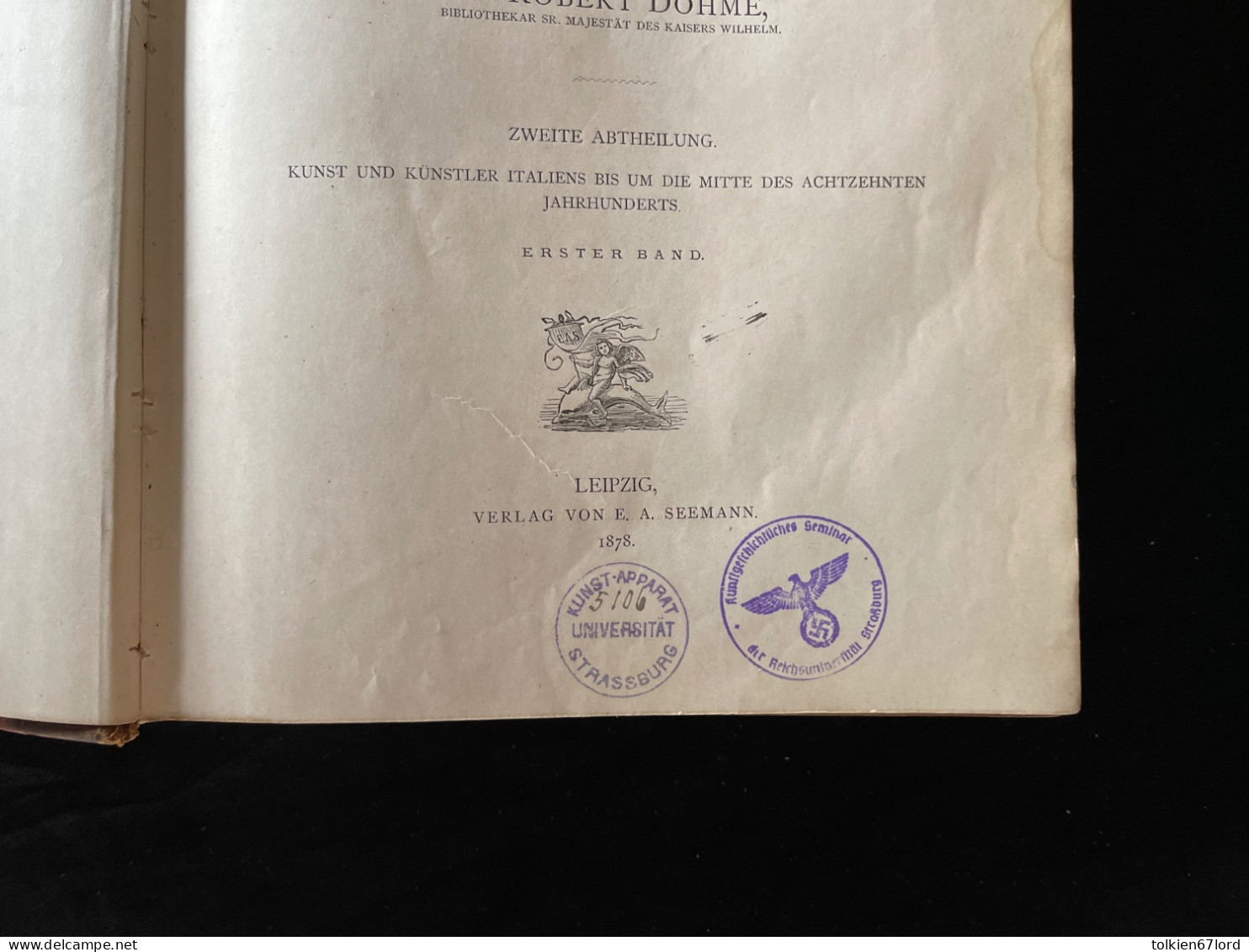 REICHSUNIVERSITÄT STRASSBURG STRASBOURG 67 Bas-Rhin Elsass Alsace Université Étudiant Kunstgeschichtliches Art