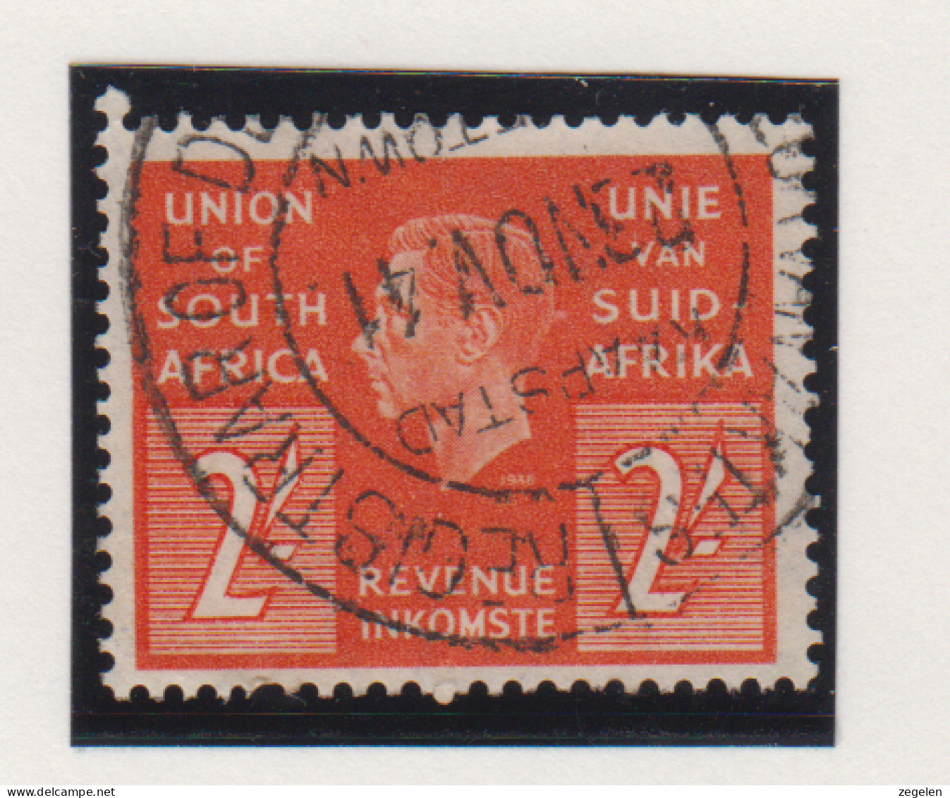 Zuid-Afrika Fiskale Zegel(revenue) Cat. J Barefoot: Revenue JAAR 1938 Nr. 38 - Other & Unclassified