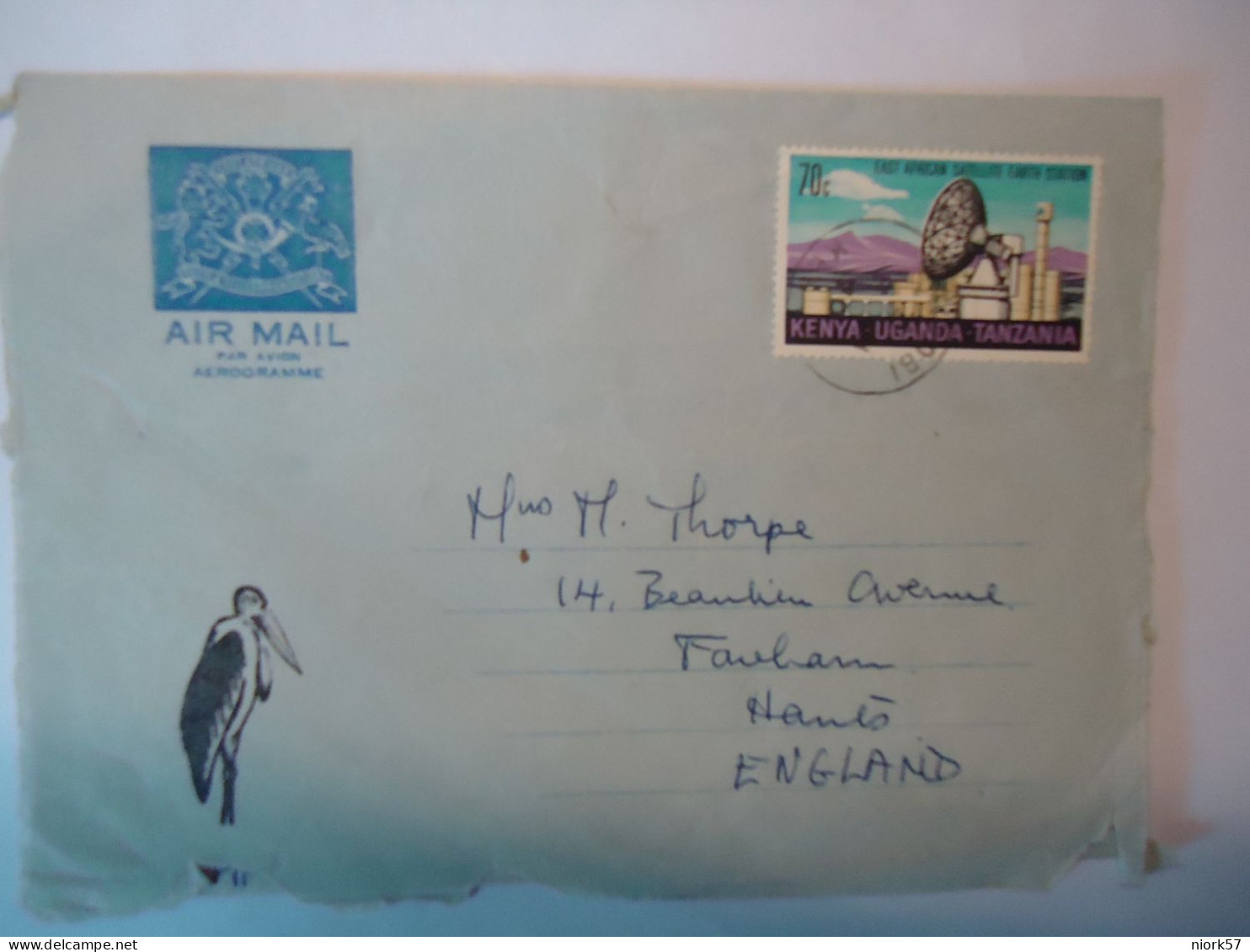 KENYA  UGANDA TANZANIA  AIR MAIL   AEROGRAMME 1970  SPACE STATION - Kenya, Oeganda & Tanzania