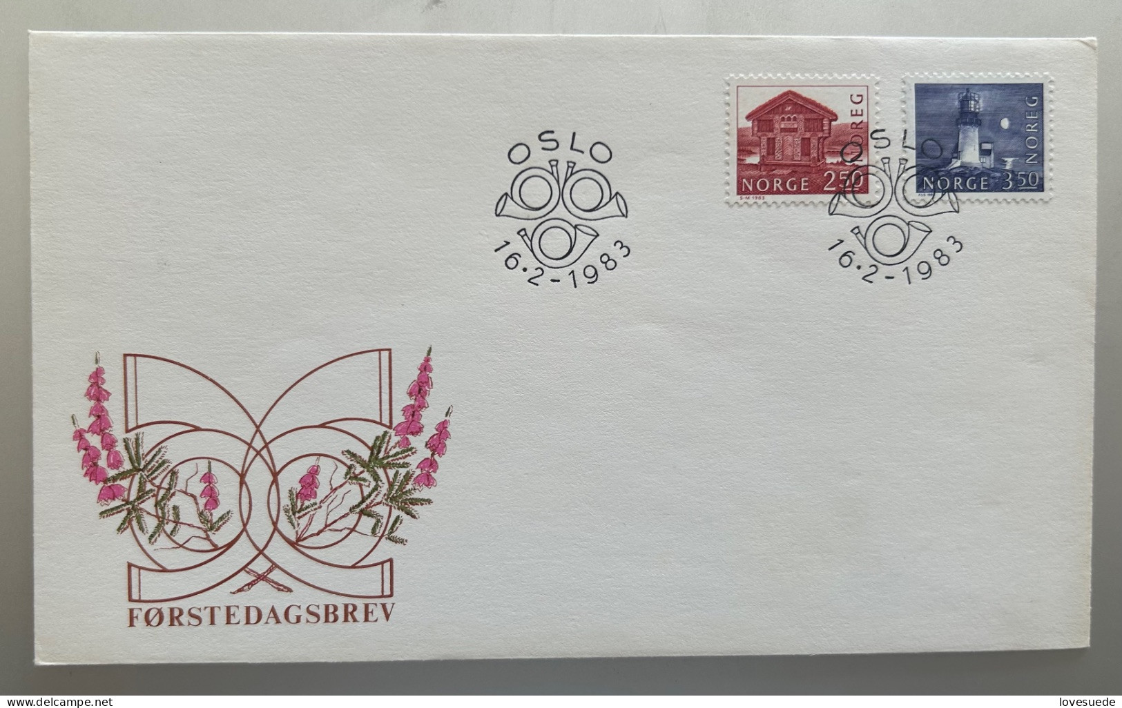 Norvège FDC 16/02/1983 - FDC