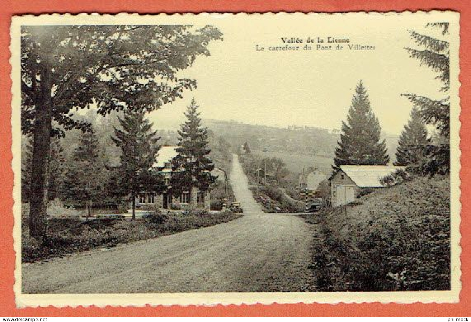 J - Relais - Sterstempel Bra Vers Seraing 1954 - CP Vallée De La Liennele Carrefour Du Pont De Vilettes - Postmarks With Stars