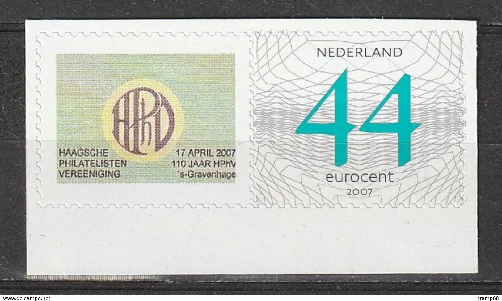 Nederland NVPH 2490 Persoonlijke Zegels Haagsche Philatelisten Vereniging 2007 MNH Postfris - Sellos Privados