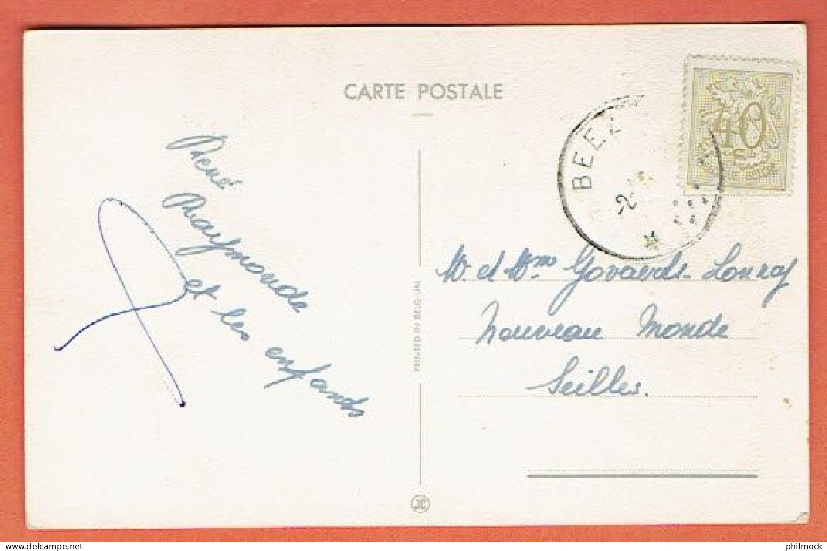 J - Relais - Sterstempel BEEZ Vers Seilles - CP Bonne Année - Postmarks With Stars
