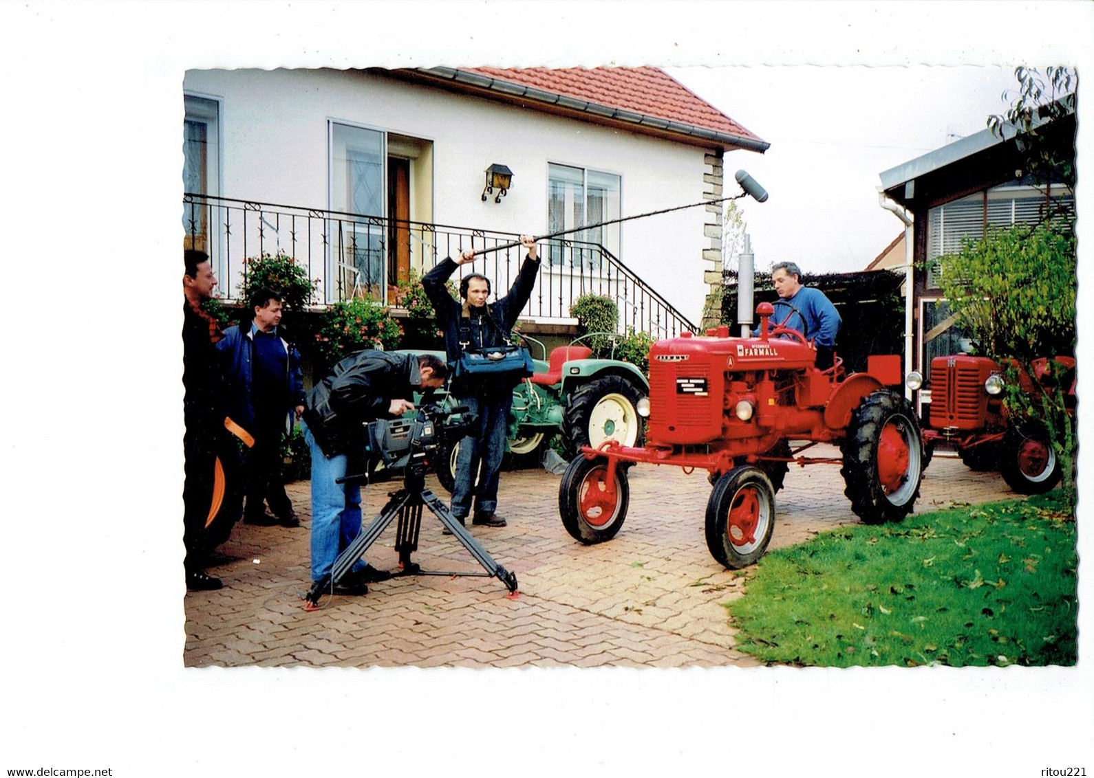 Cpm 21 Côte D'Or VARANGES M. Brullebaut Restaurateur Tracteurs Tracteur FARMALL Tournage Rétrospectif Caméra Film Micro - Tracteurs