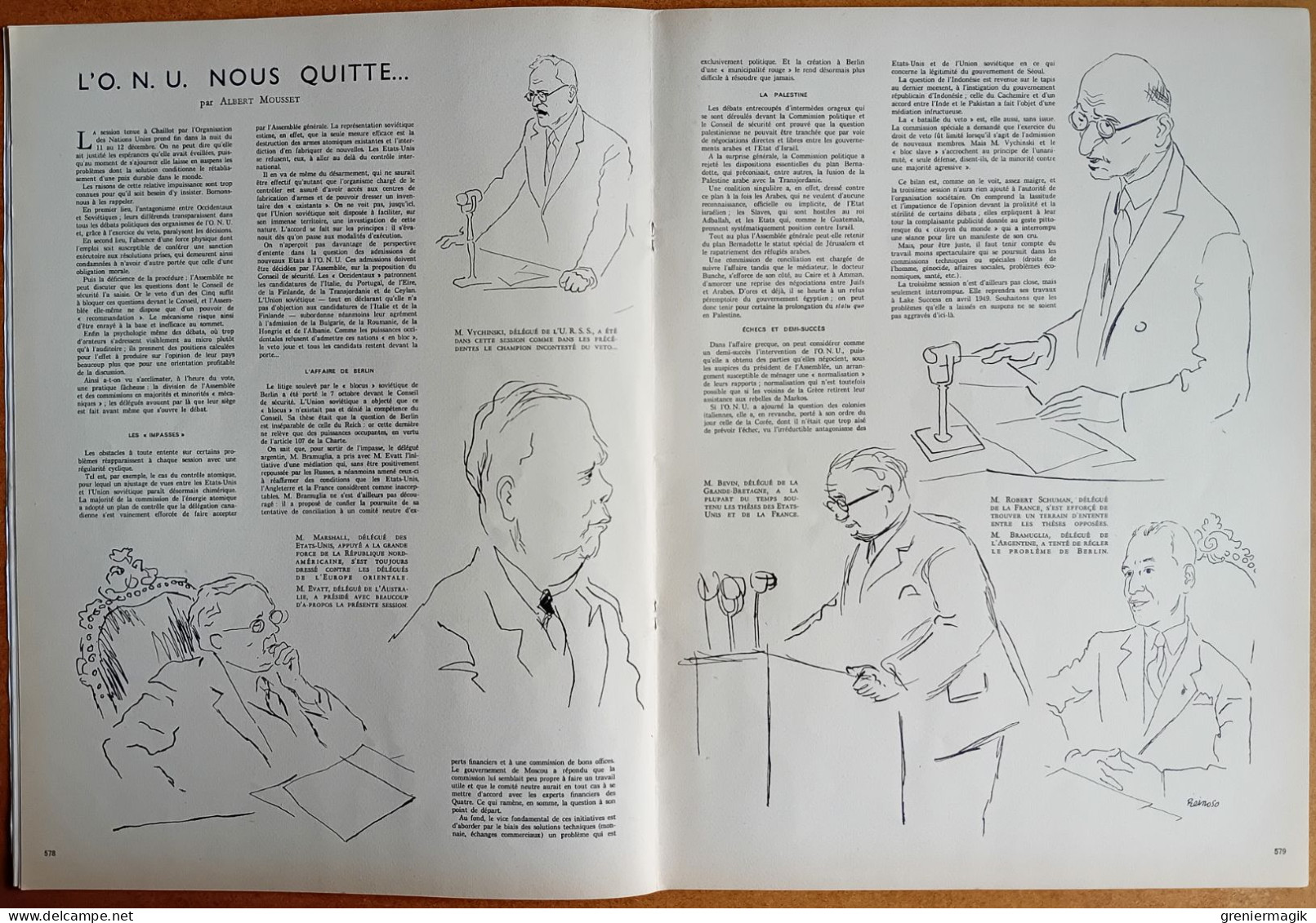 France Illustration N°166 18/12/1948 L'O.N.U. quitte Paris/Chine/Démographie de la France/Fête à Rabat/Geenwich Village