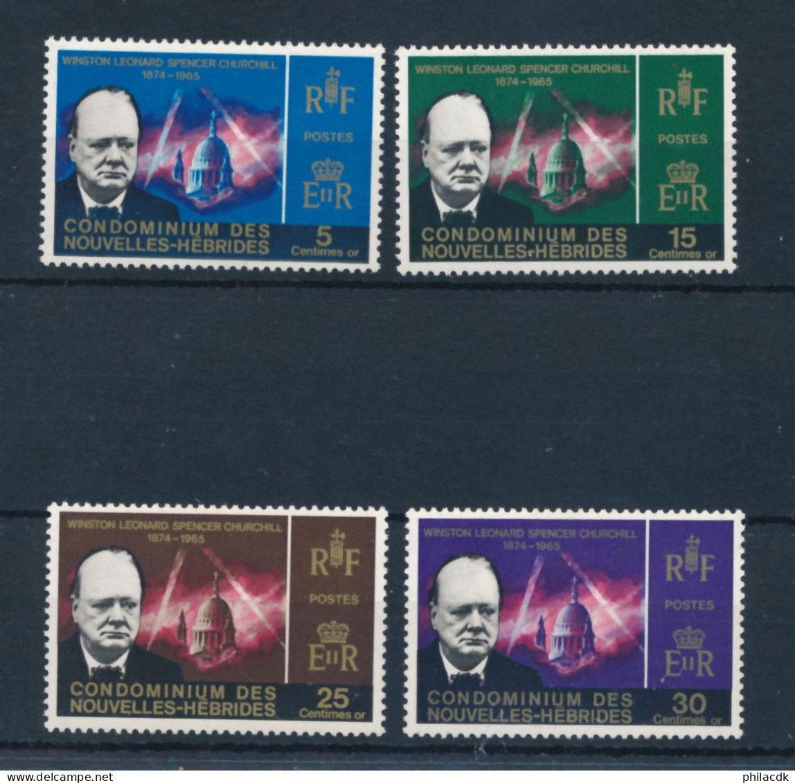 NOUVELLES HEBRIDES - N° 227/30 NEUFS* AVEC GOMME ALTEREE - 1966 - Unused Stamps