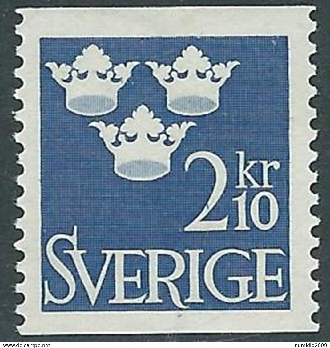 1951-54 SVEZIA TRE CORONE 210 ORE MNH ** - RB8-10 - Unused Stamps