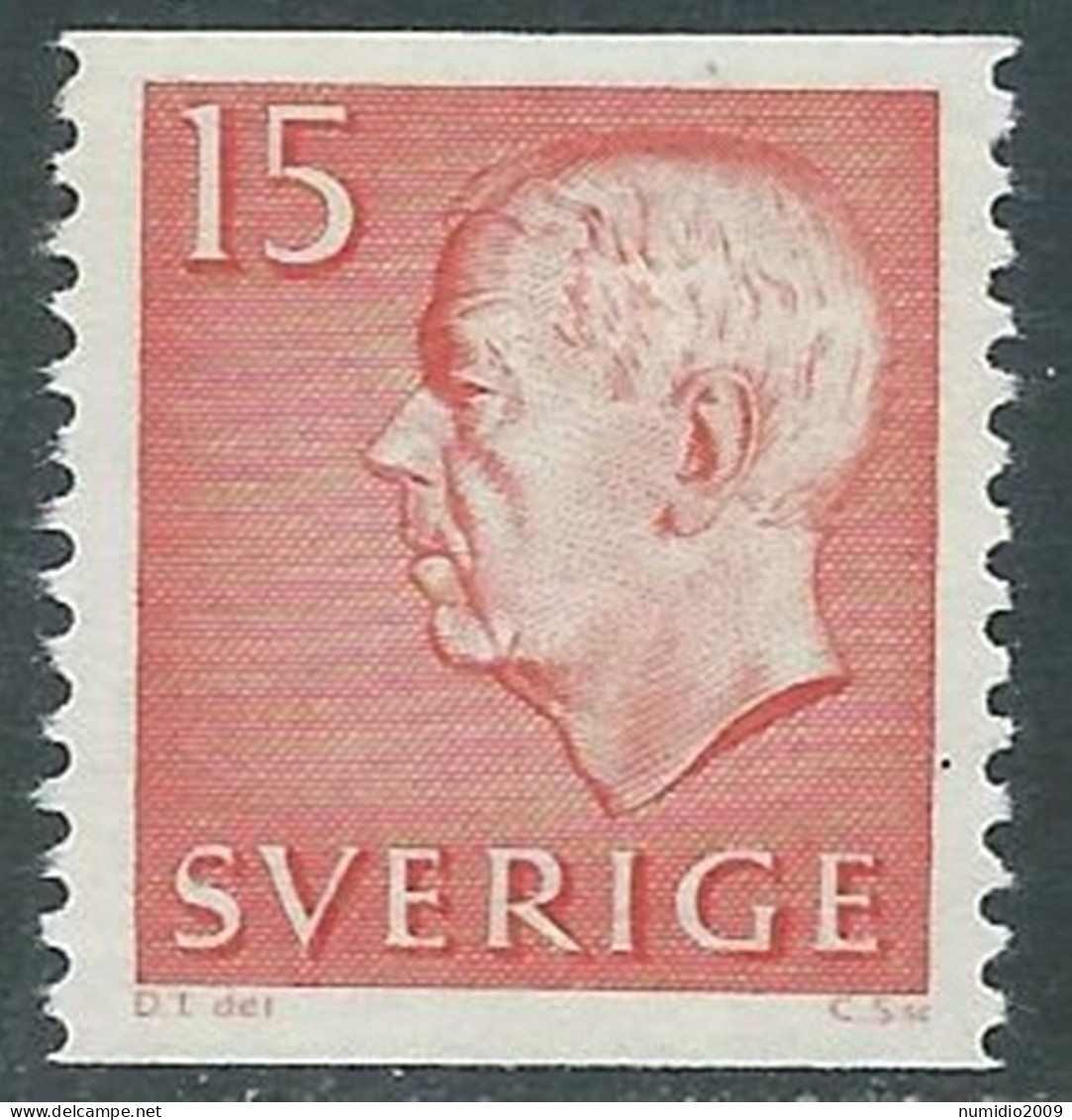 1961-68 SVEZIA RE GUSTAVO VI ADOLFO 15 ORE MNH ** - RB8-6 - Neufs