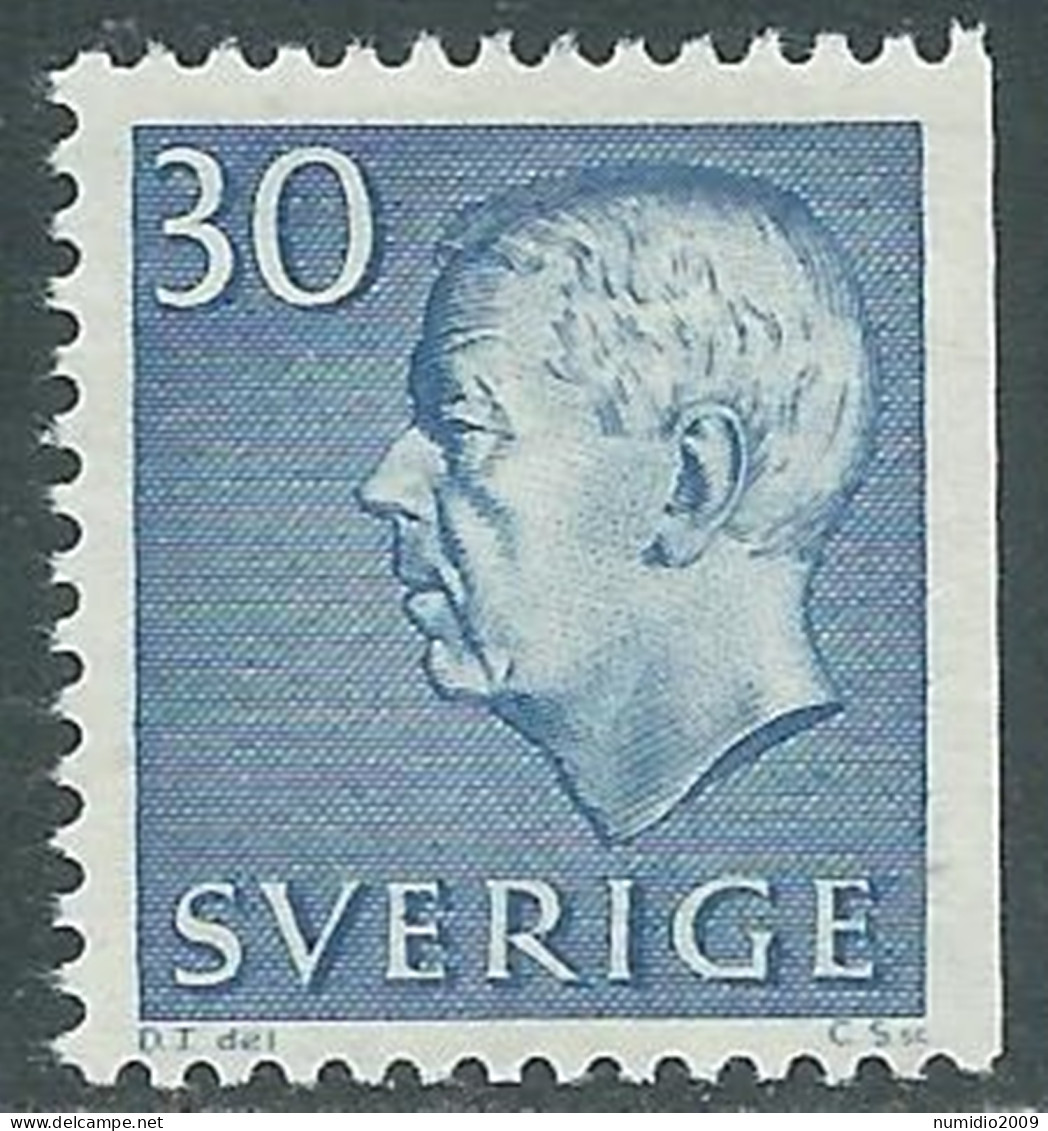 1961-68 SVEZIA RE GUSTAVO VI ADOLFO 30 ORE D. 3 LATI MNH ** - RB13-10 - Neufs