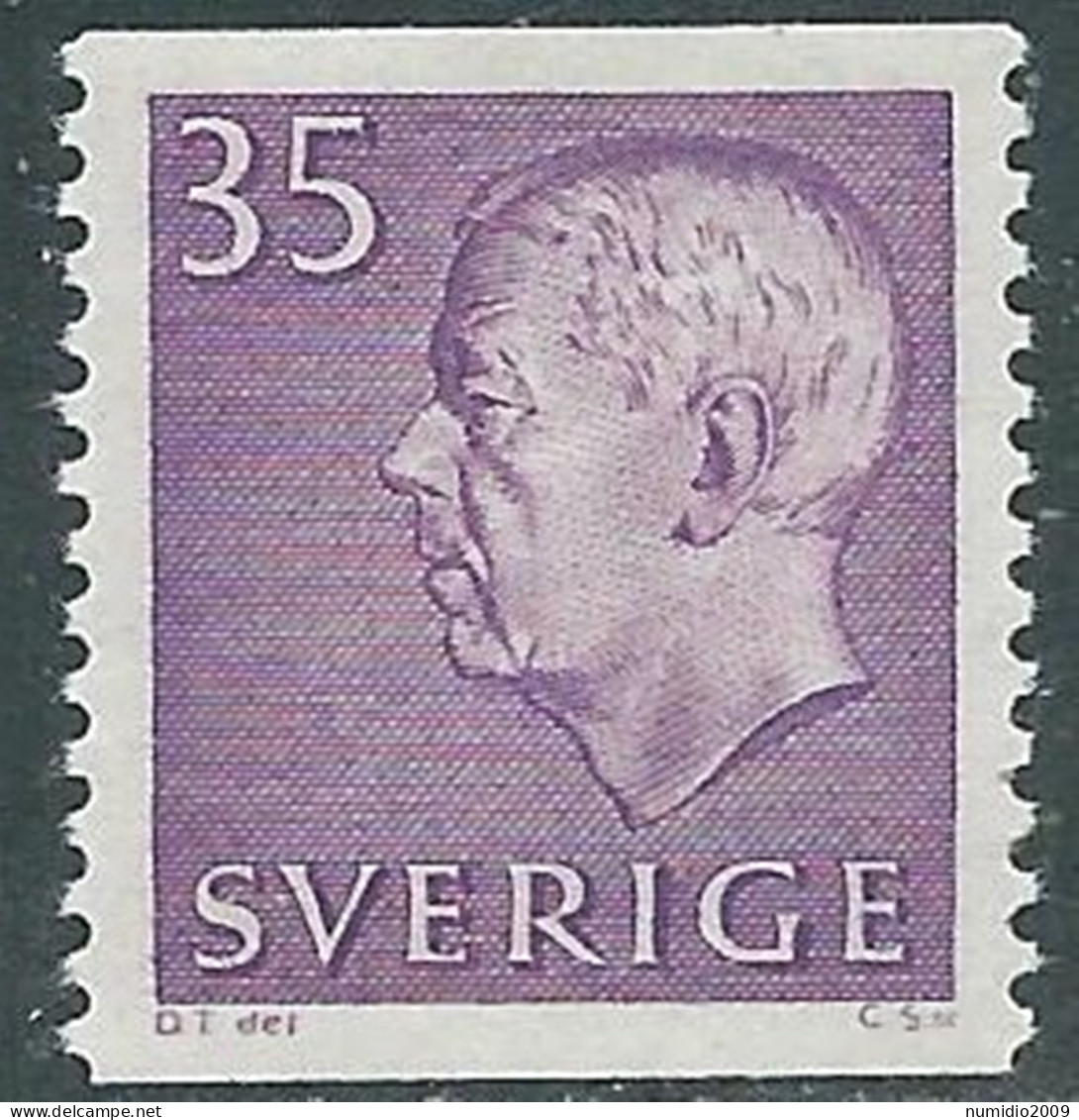 1961-68 SVEZIA RE GUSTAVO VI ADOLFO 35 ORE MNH ** - RB8-6 - Neufs