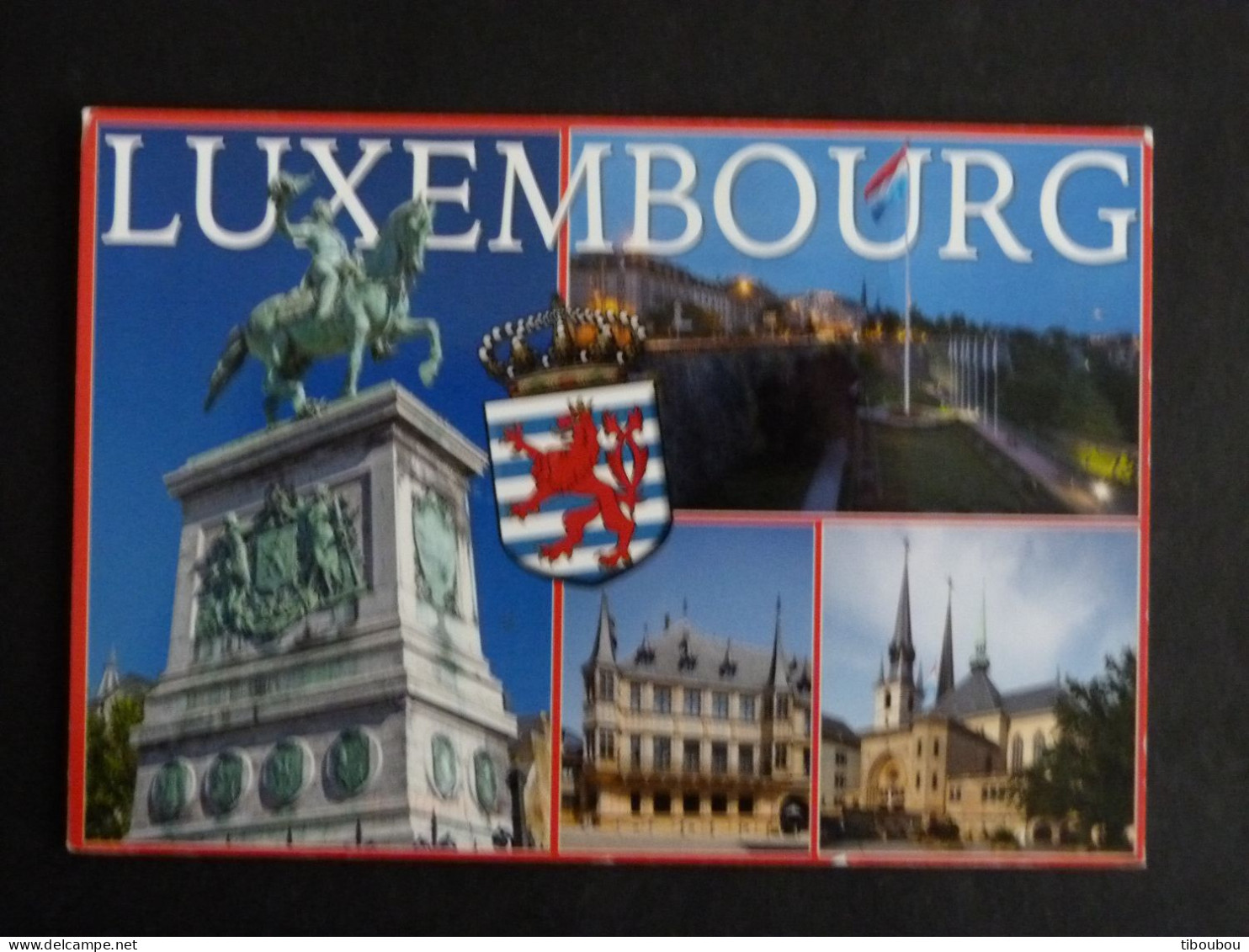 LUXEMBOURG LUXEMBURG AVEC YT 2130 FRUIT PRUNE KOUPANZ - GRIFFE LINEAIRE LA POSTE - MULTIVUES - Storia Postale