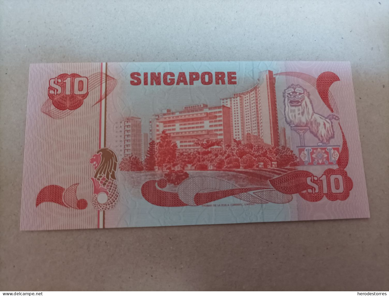 Billete De Singapur De 10 Dólares, Año 1979, UNC - Singapour