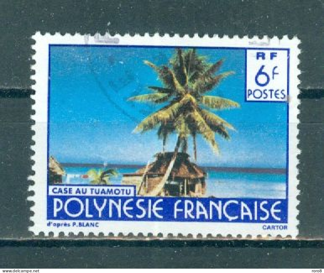 POLYNESIE - N°255 Oblitéré - Paysages De La Polynésie Française. Signature "CARTOR". - Gebruikt