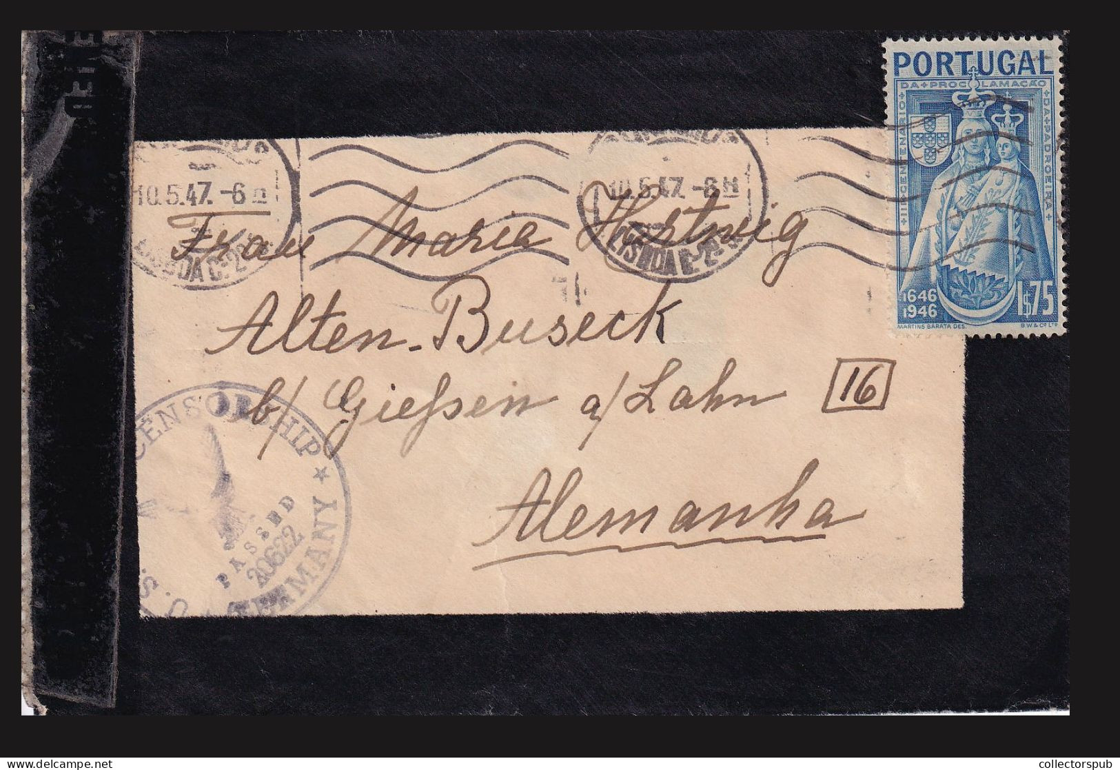 PORTUGAL 1947. Nice Censored Cover To Germany - Lettres & Documents