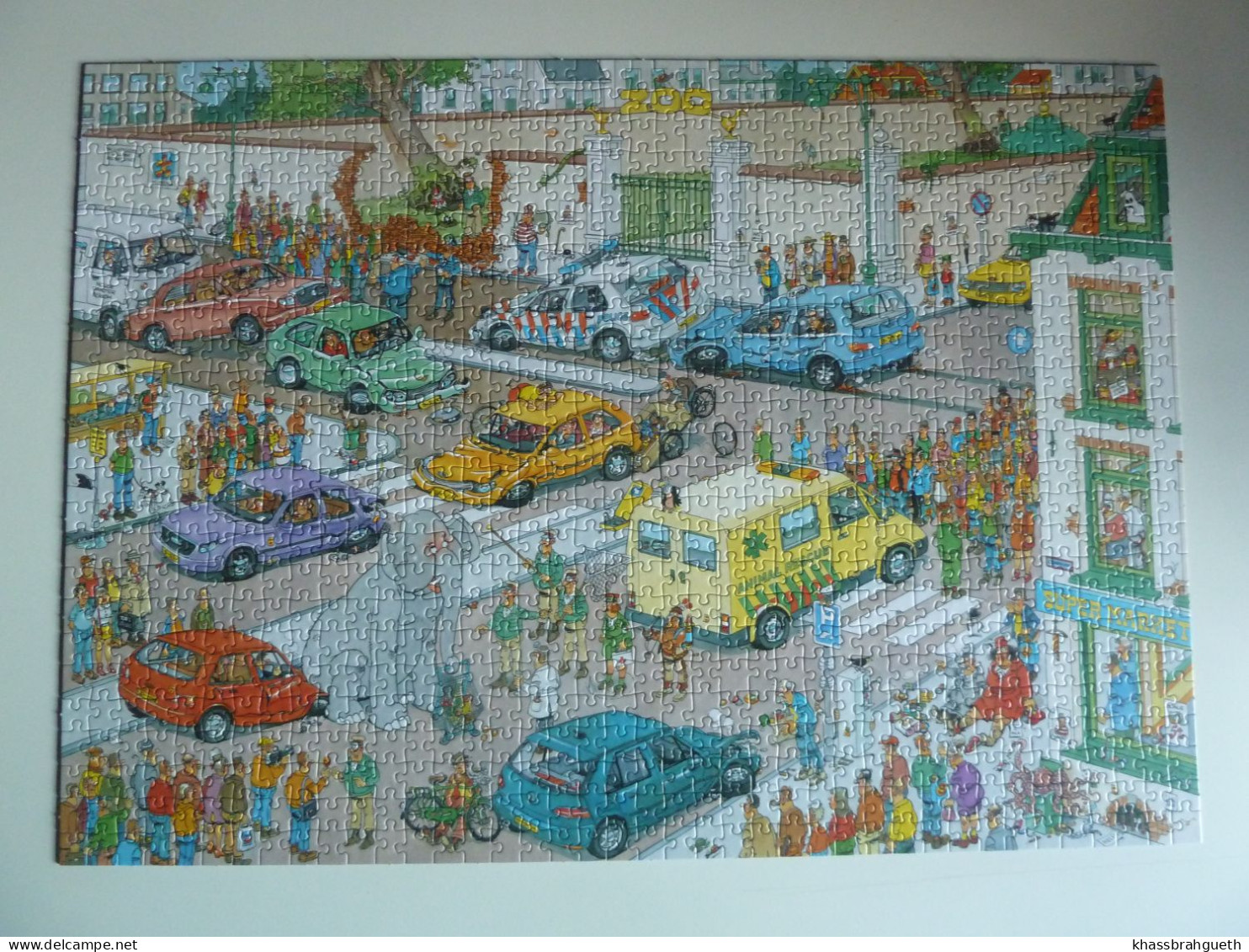 PUZZLE JUMBO -  JAN VAN HAASTEREN (1000 P) JUMBO VA FAIRE SES COURSES - Rompecabezas