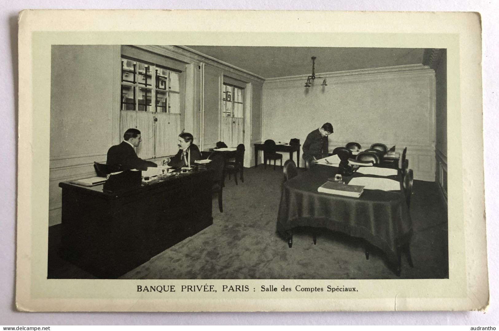 CPA 75 Paris Banque Privée - Salle Des Comptes Spéciaux Avec Employés - 30 Rue Laffite ?? - Banken