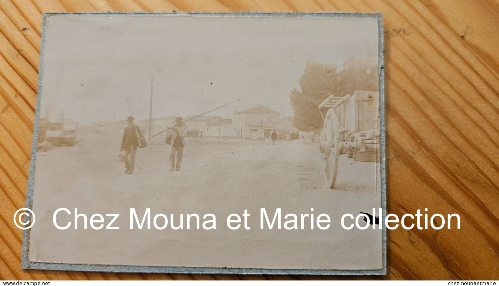 ALGERIE ARZEW BATEAUX PECHEURS RUES - PHOTO 11X8 CM - Africa