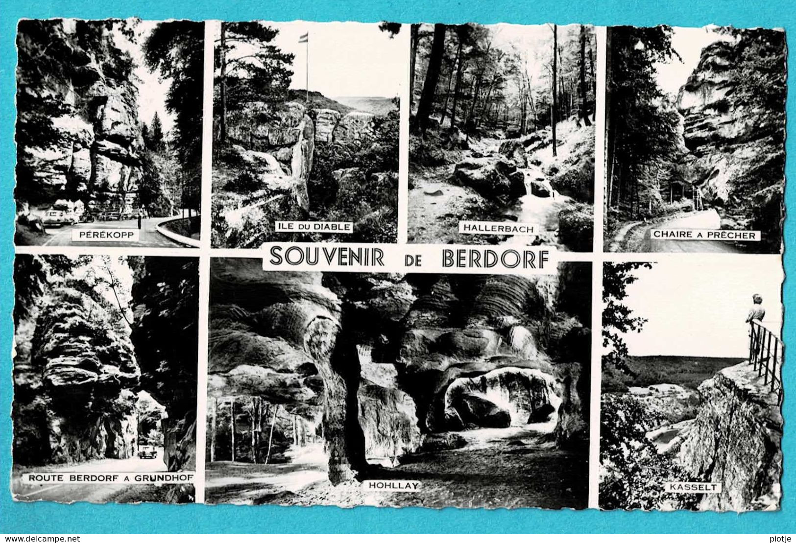 * Berdorf (Luxembourg - Luxemburg) * (E.A. Schaack) Souvenir De Berdorf, Ile Du Diable, Hallerbach, Hohllay, Kasselt - Berdorf