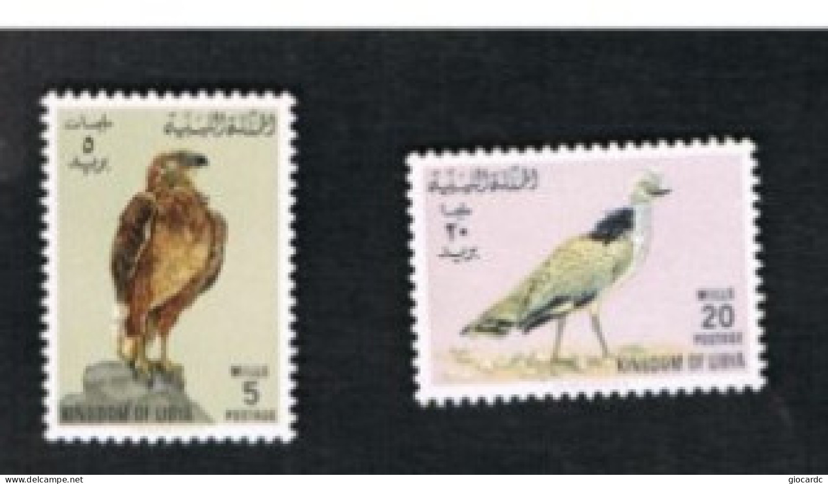 LIBIA  (LIBYA) -   SG 335...   -  1965  BIRDS   (2 STAMPS OF THE SET) -  MINT** - Libye
