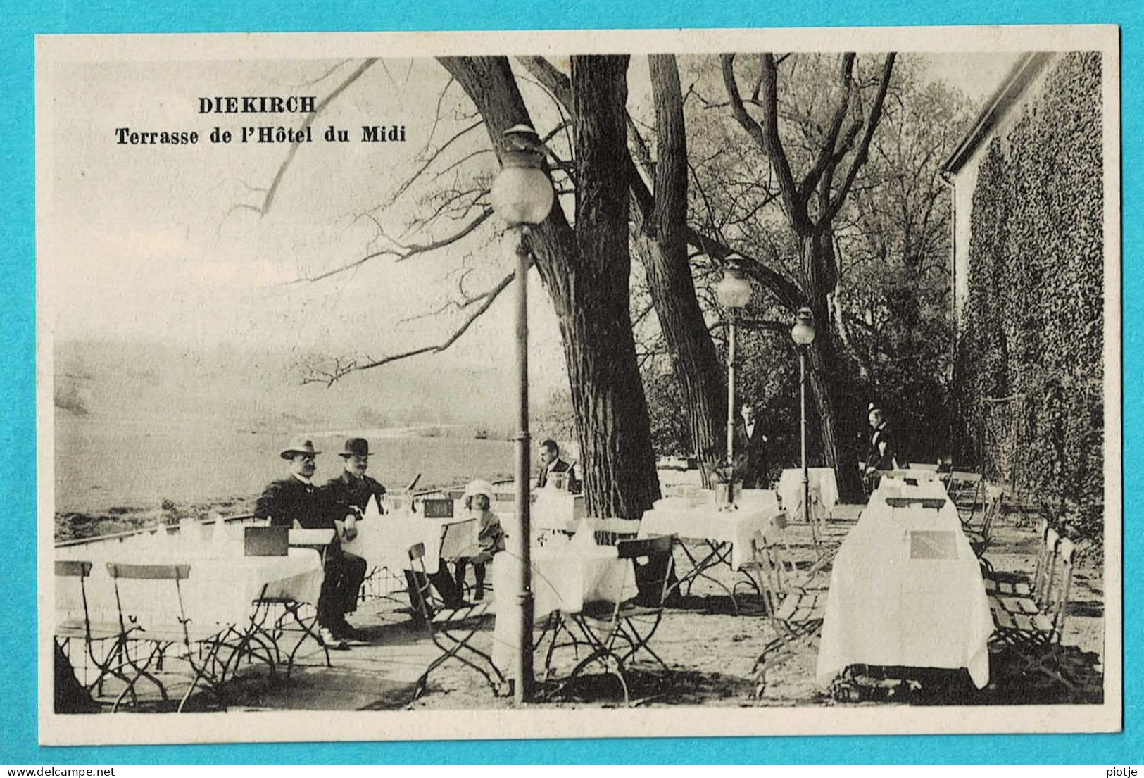 * Diekirch (Luxembourg - Luxemburg) * (Edition W. Capus) Terrasse De L'hotel Du Midi, Animée, Unique, Old, Rare - Diekirch