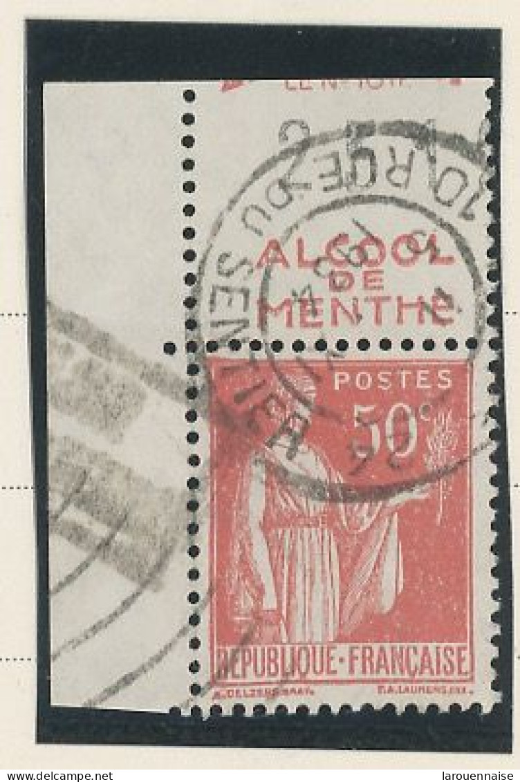 BANDE PUB -N°283  PAIX TYPE II-  50c ROUGE   -Obl - PUB -RICQLES  -(Maury 217) - - Used Stamps