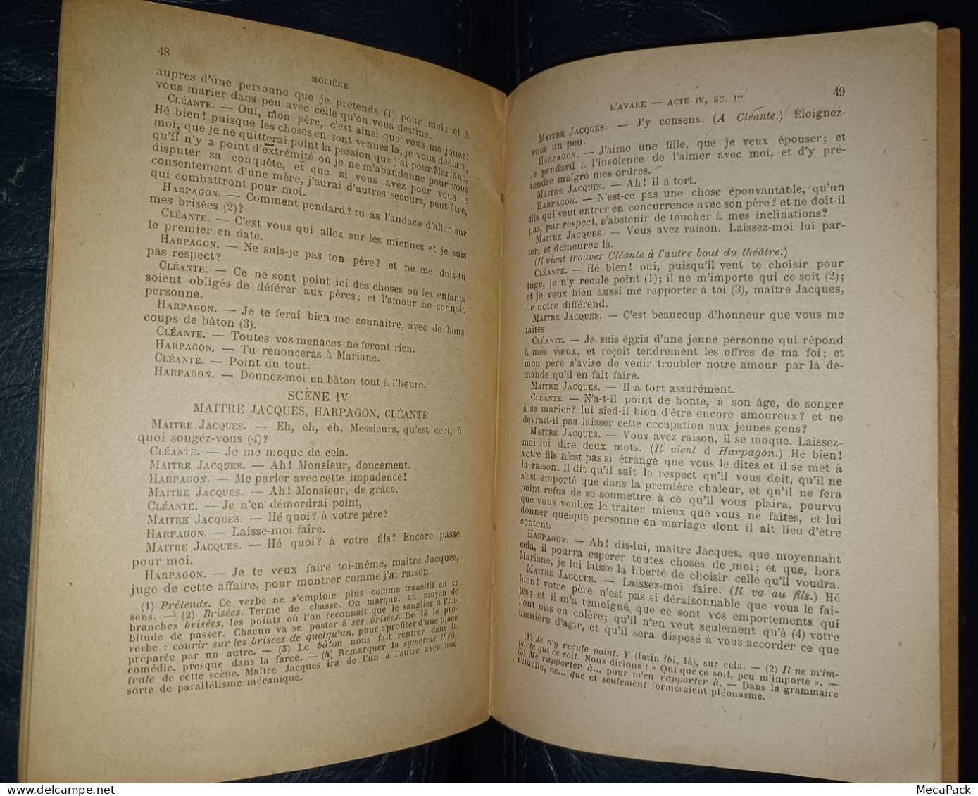 Molière - L'avare - Les Classiques Pour Tous N°4 - Hatier, Paris (1929) - Autores Franceses