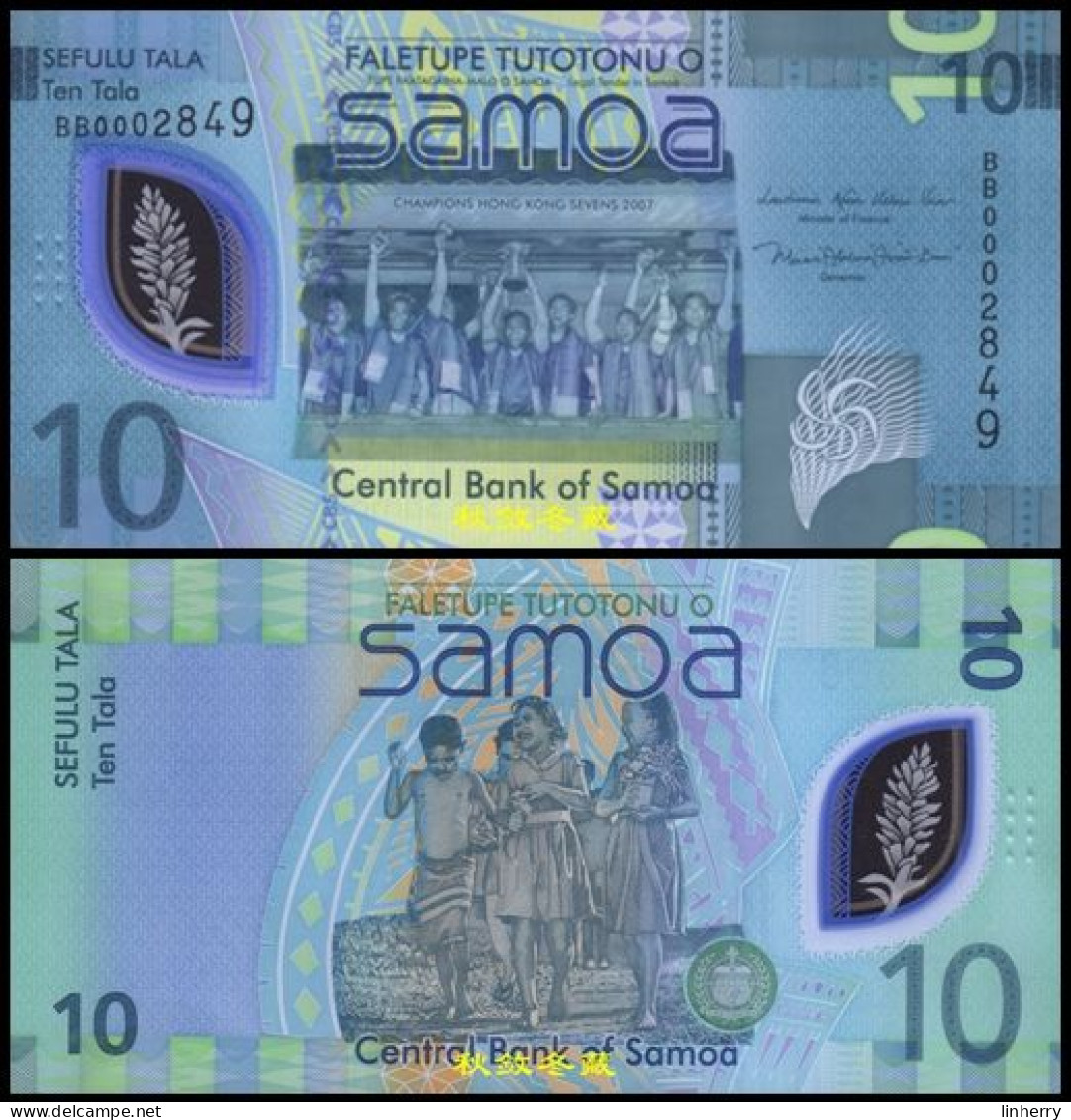 Samoa 10 Tala, (2023), Polymer, UNC - Samoa