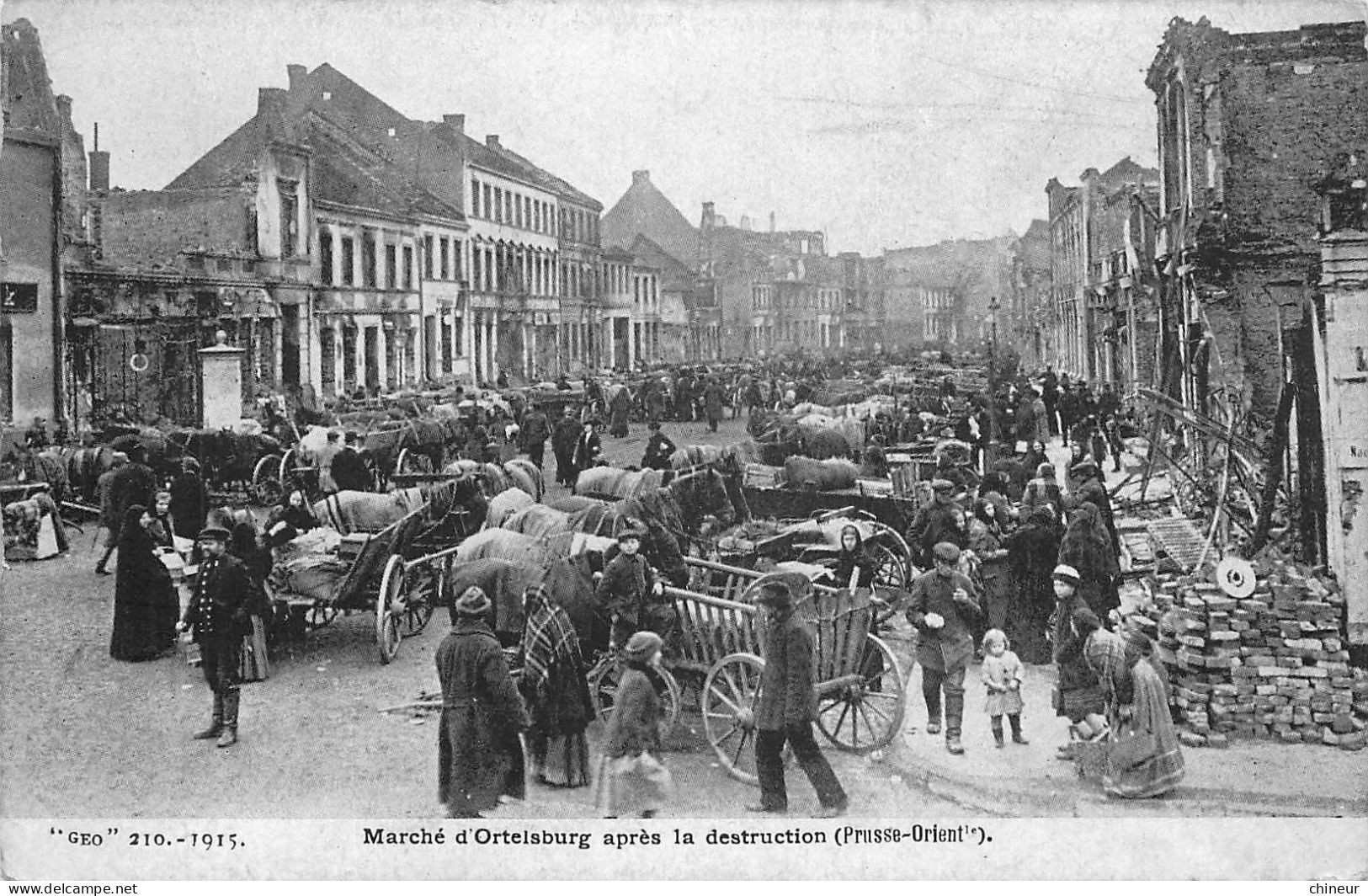 ALLEMAGNE MARCHE D'ORTELSBURG APRES LA DESTRUCTION - Ohne Zuordnung